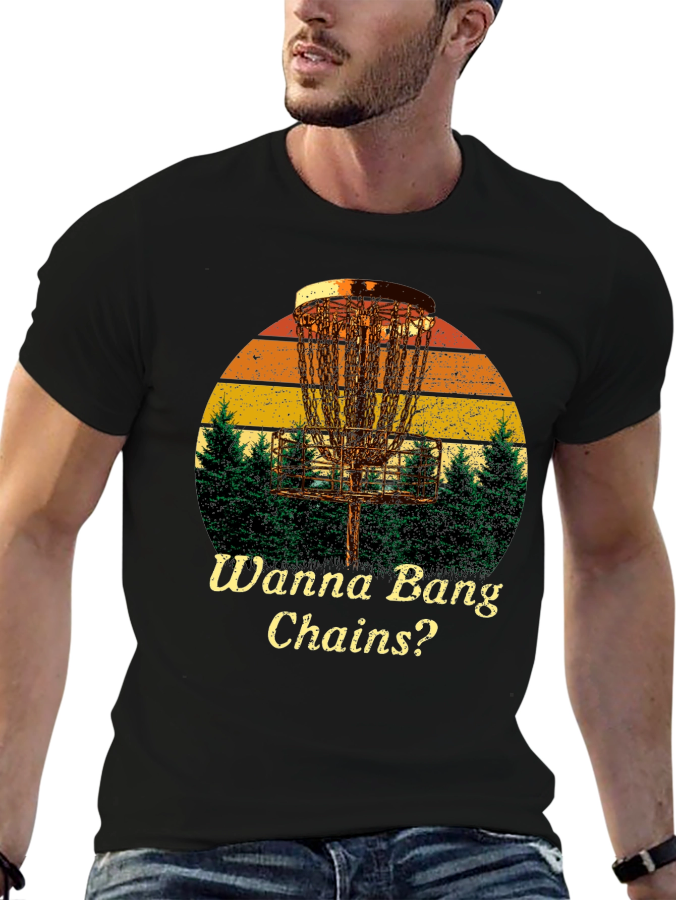 Wanna Bang Chains? Disc Golf Graphic Tee