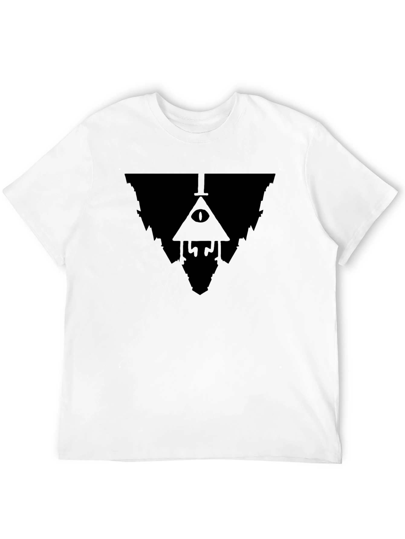 Gravity Falls Bill Cipher Inverted Black T-Shirt