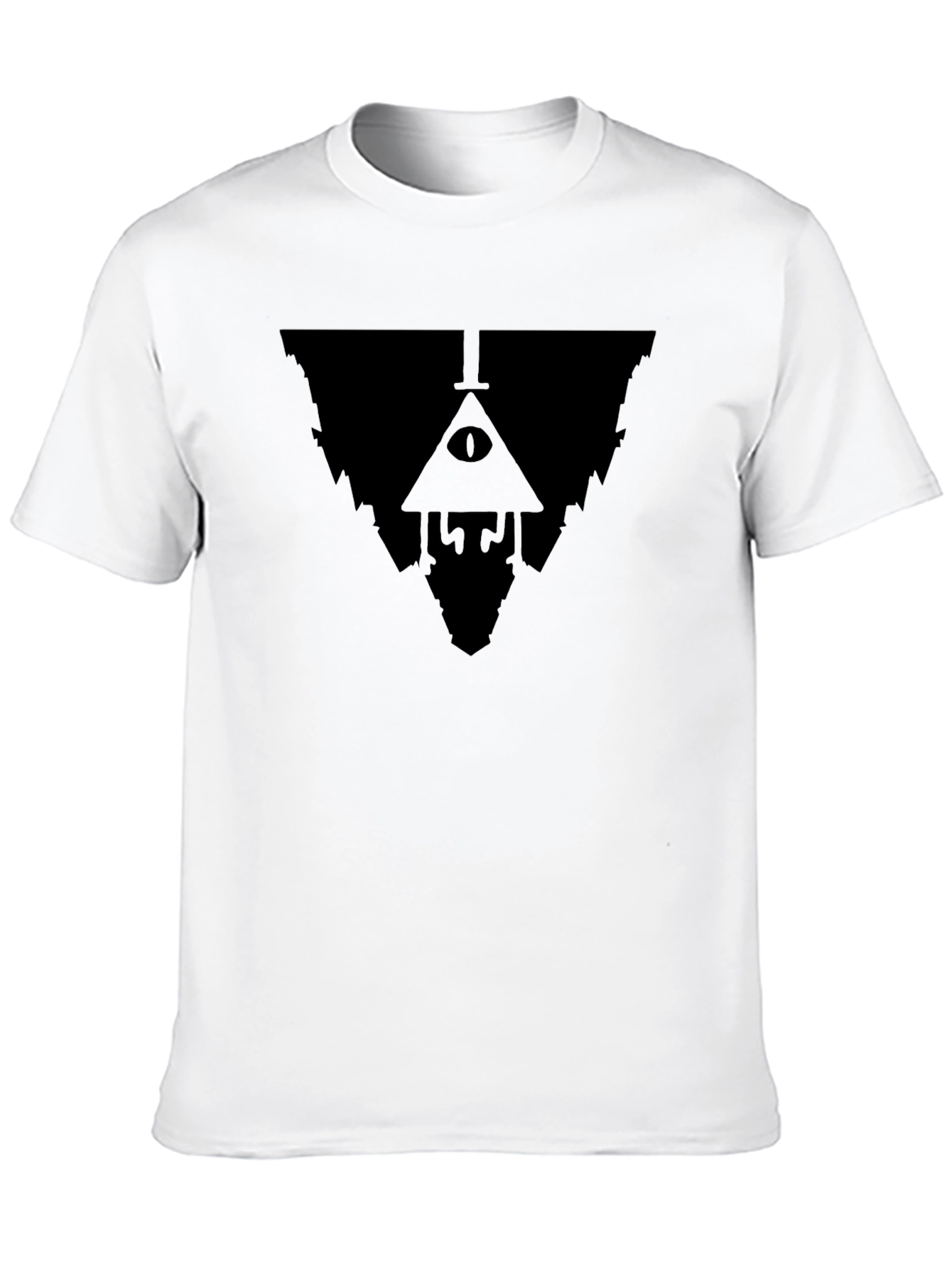 Gravity Falls Bill Cipher Inverted Black T-Shirt