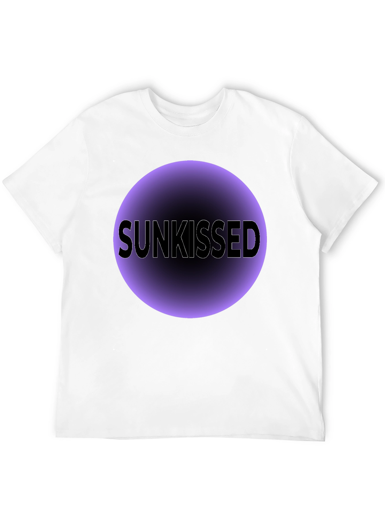 Sunkissed Graphic Tee - Soft Black Cotton Blend