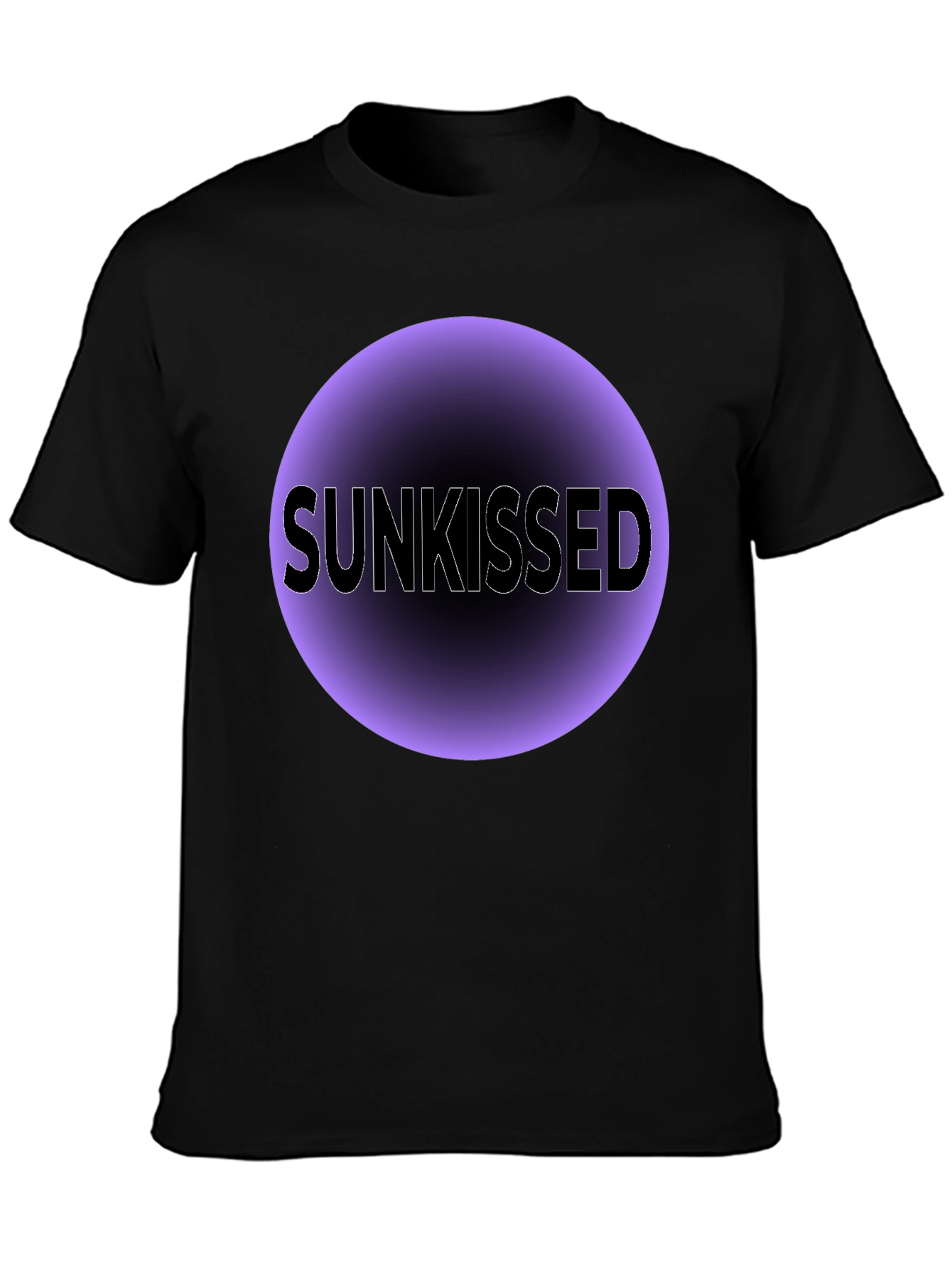 Sunkissed Graphic Tee - Soft Black Cotton Blend