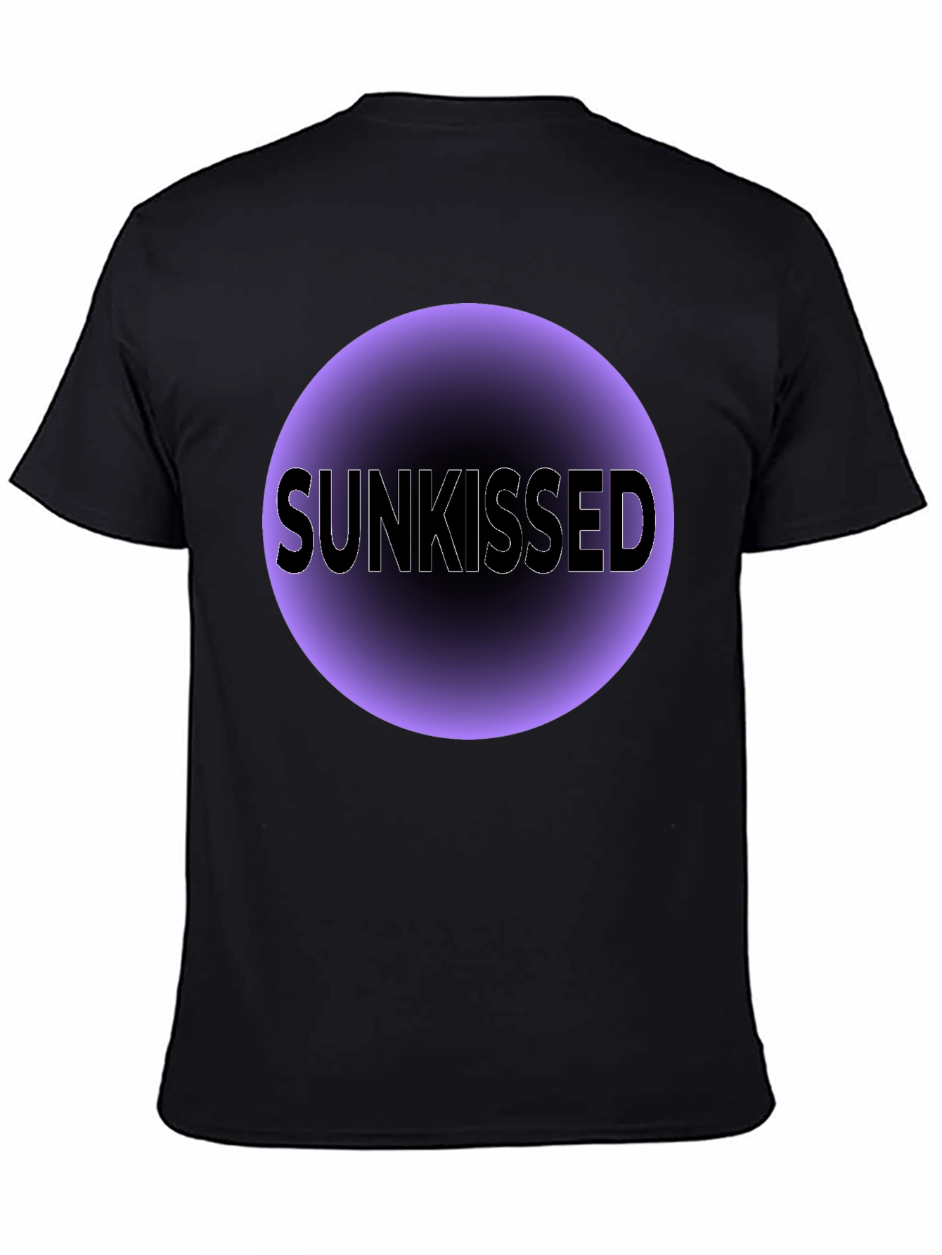 Sunkissed Graphic Tee - Soft Black Cotton Blend
