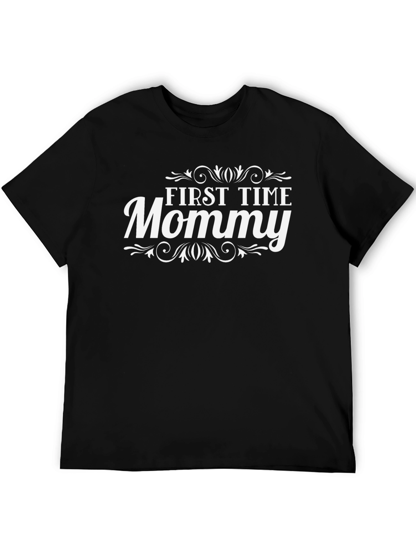 First Time Mommy Black T-Shirt