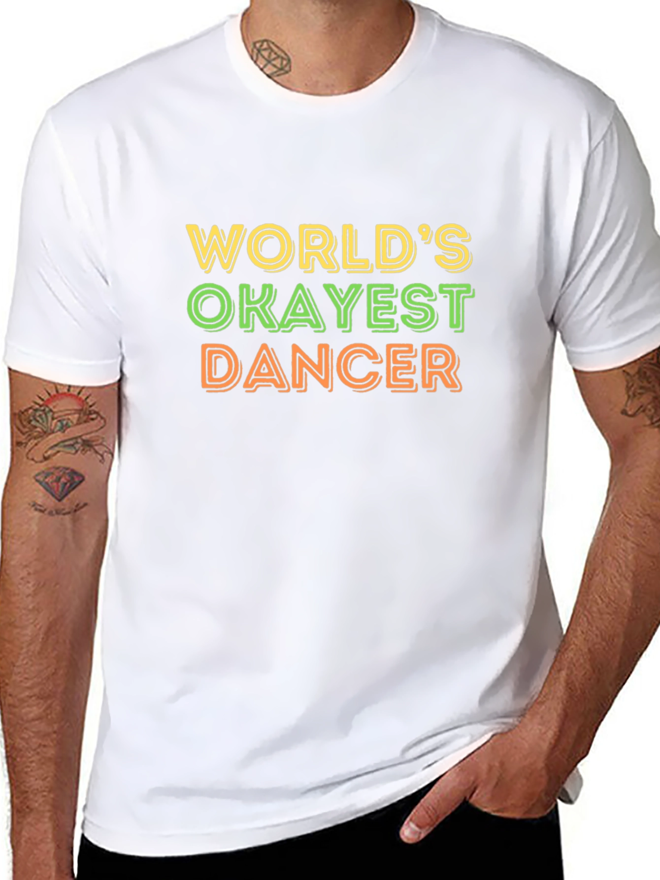 Worlds Okayest Dancer Black T-Shirt