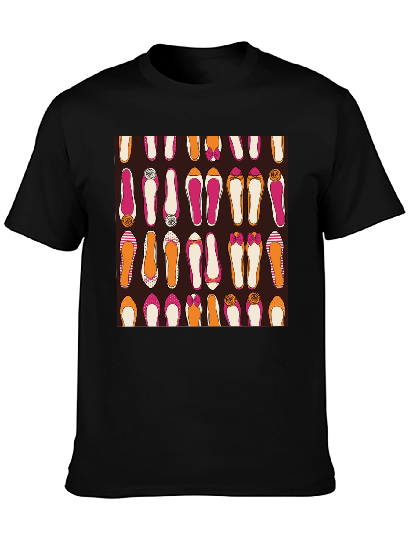 Stylish Shoes Pattern Graphic Tee