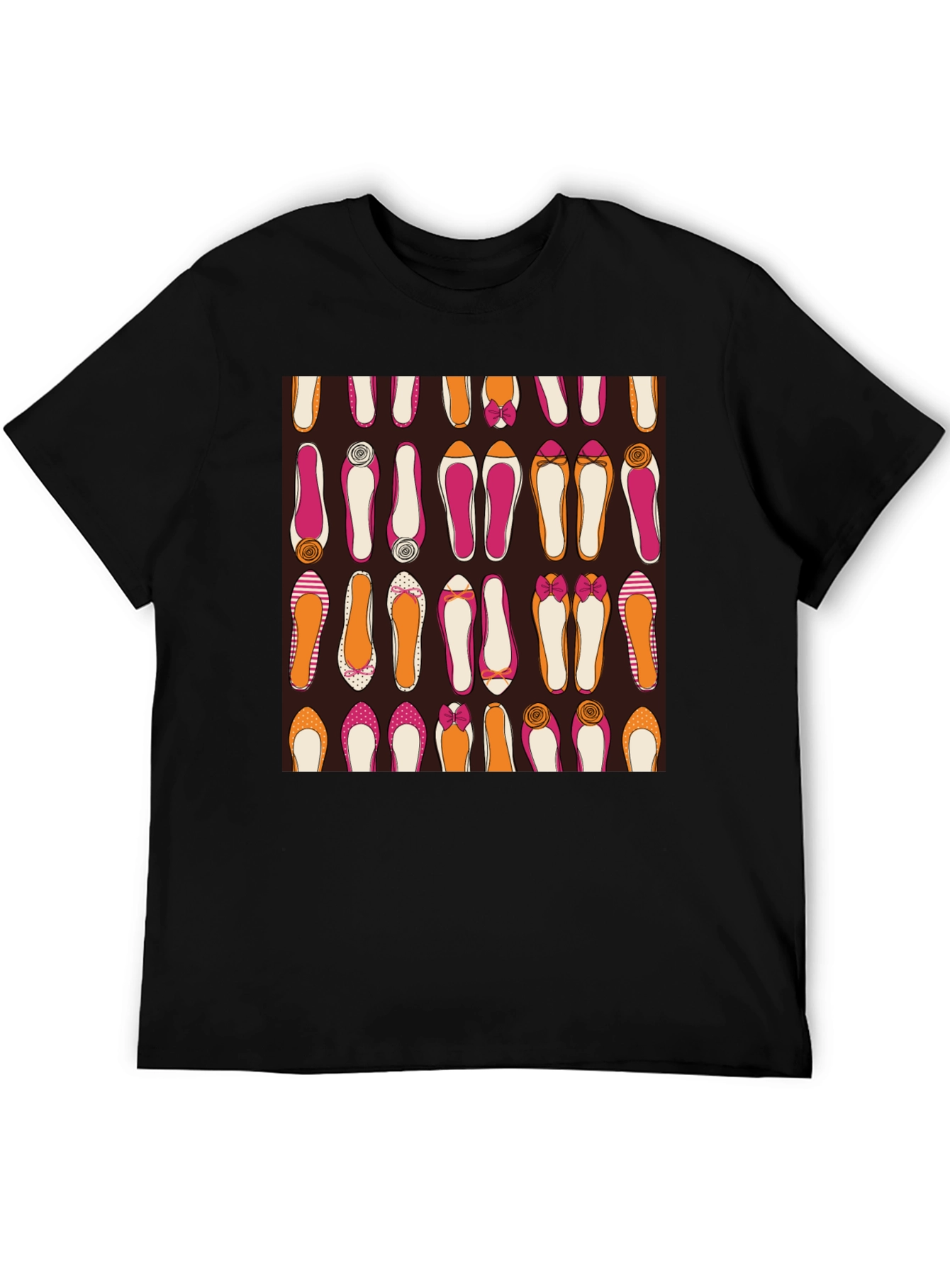 Stylish Shoes Pattern Graphic Tee