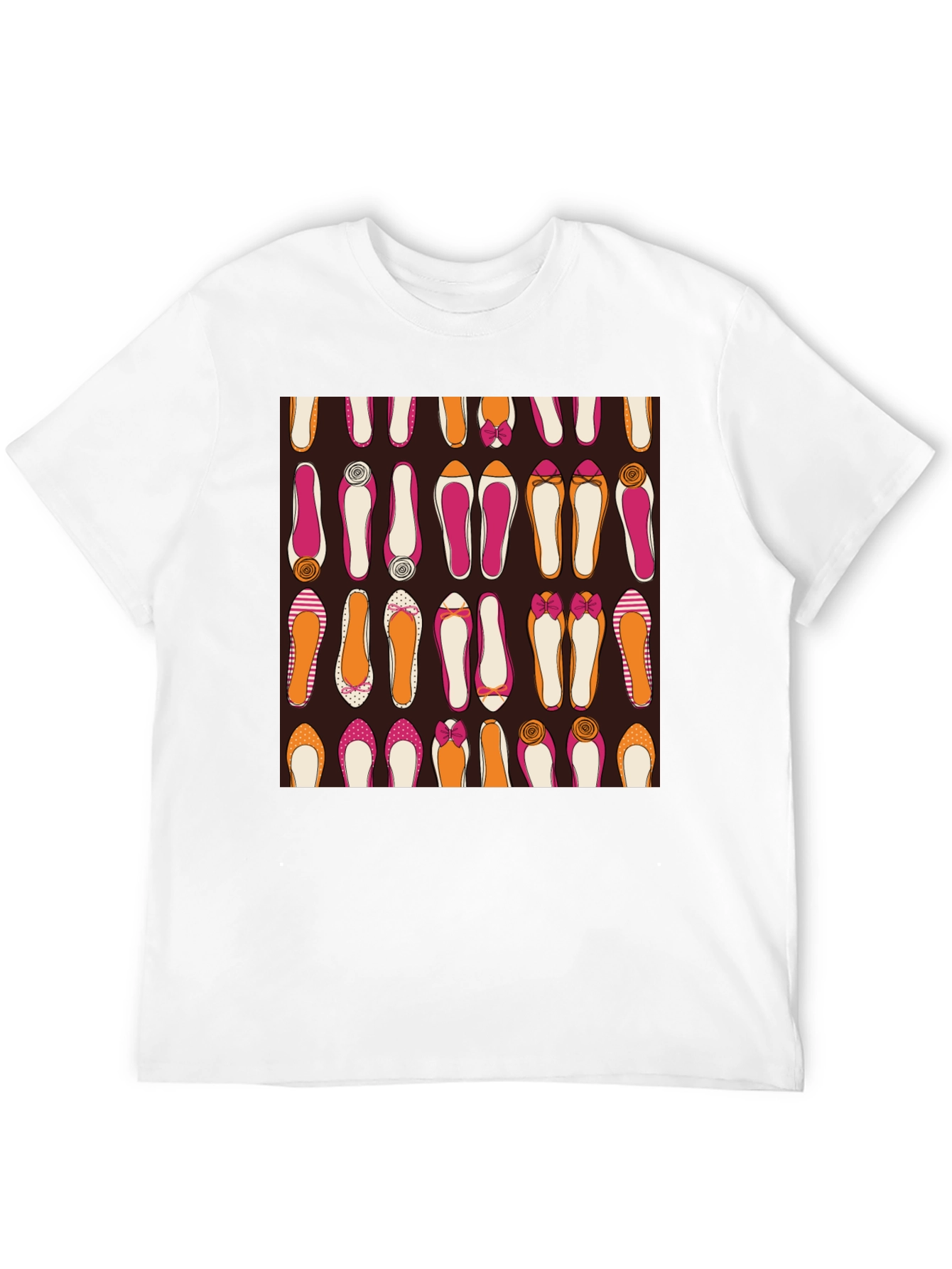 Stylish Shoes Pattern Graphic Tee