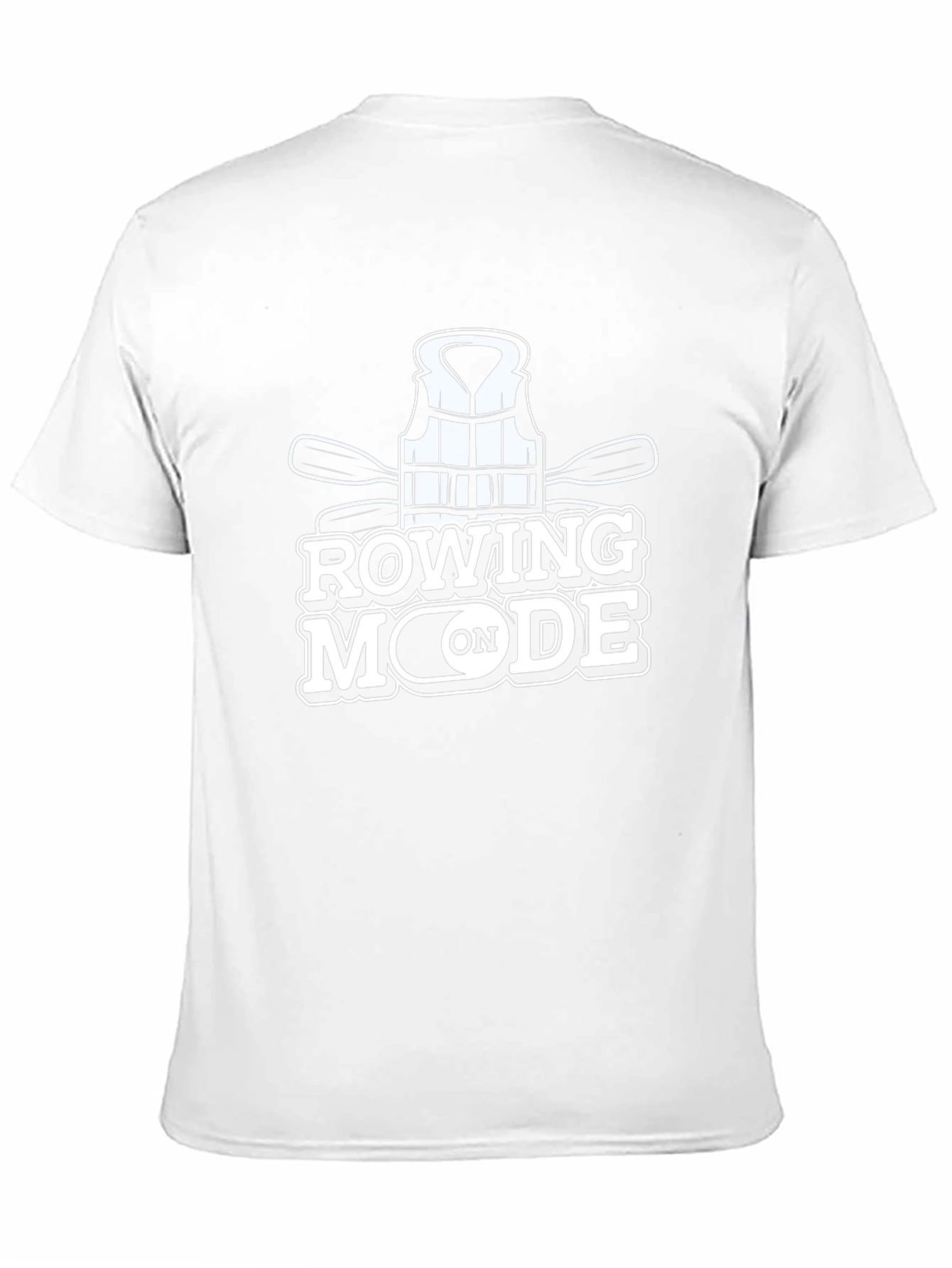 Rowing Mode T-Shirt: Paddles & Life Vest Graphic Tee
