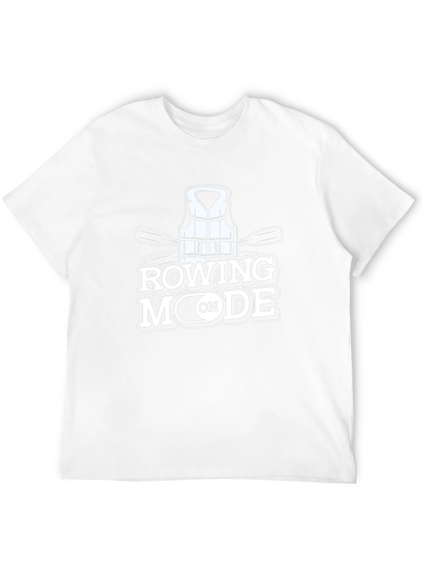 Rowing Mode T-Shirt: Paddles & Life Vest Graphic Tee