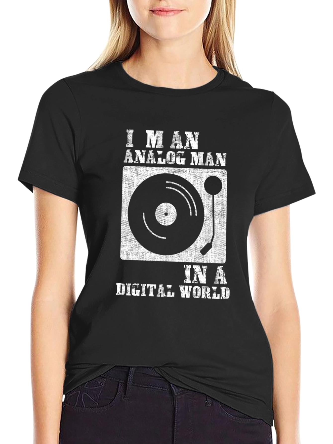 Analog Man in a Digital World Graphic Tee