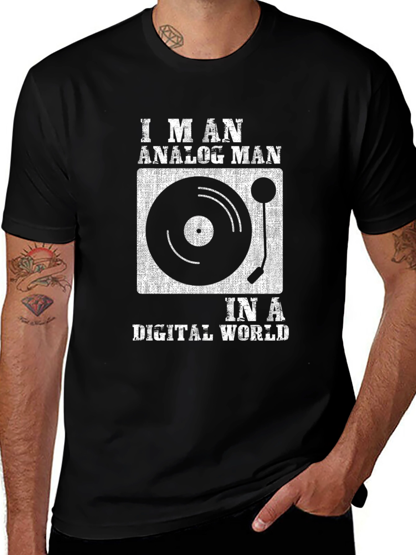 Analog Man in a Digital World Graphic Tee