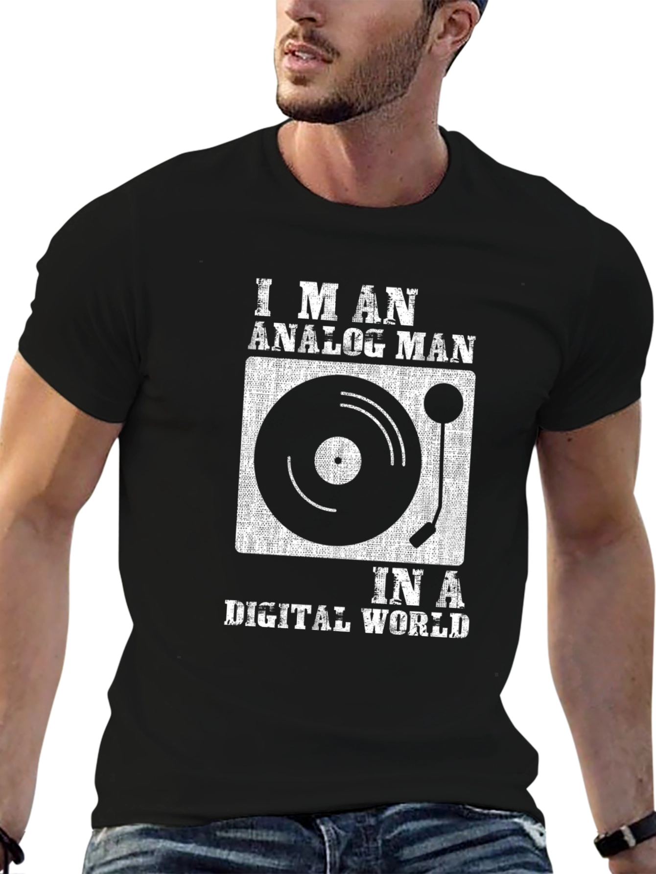 Analog Man in a Digital World Graphic Tee