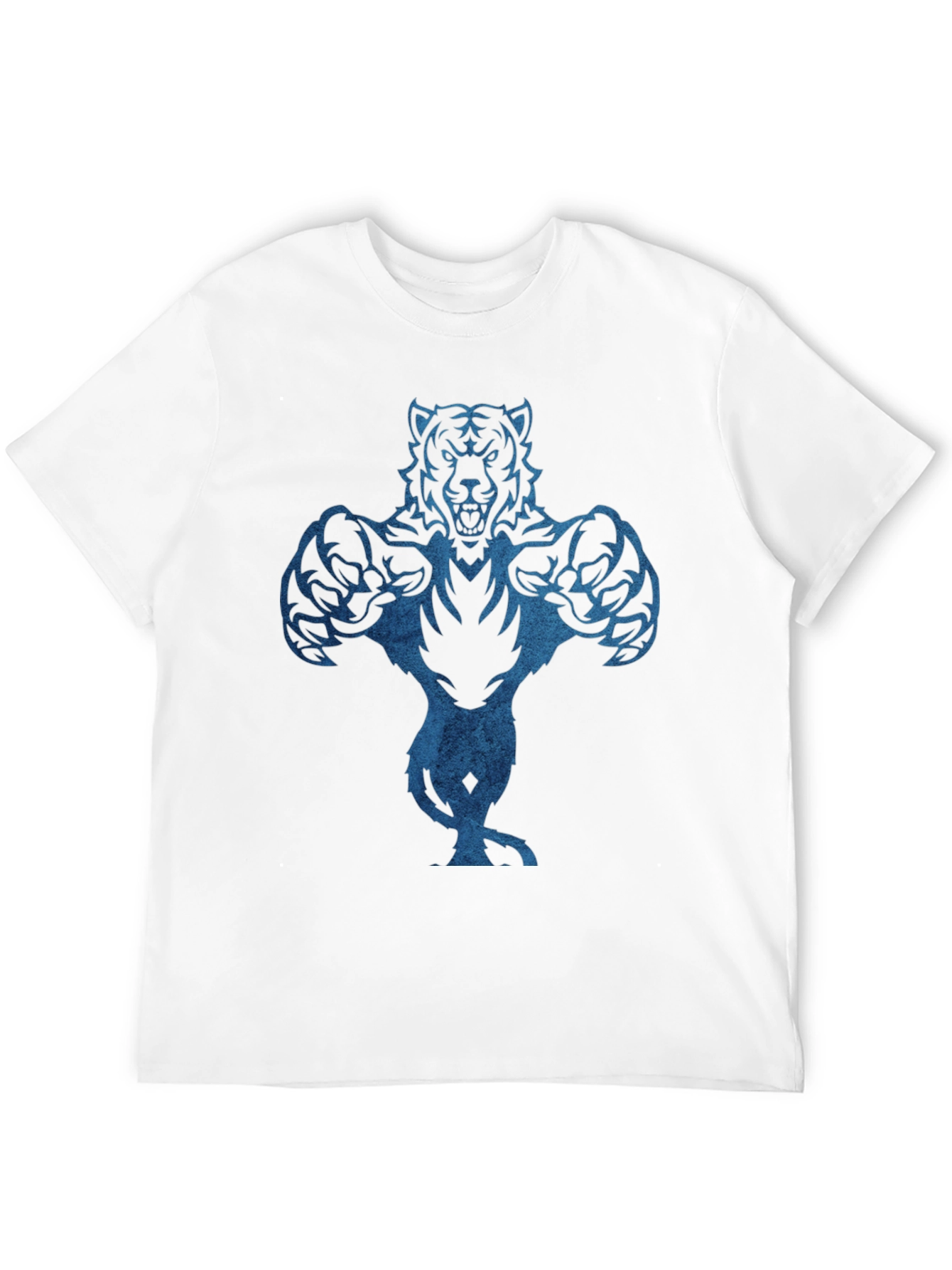 Tiger Graphic Black T-Shirt for Men