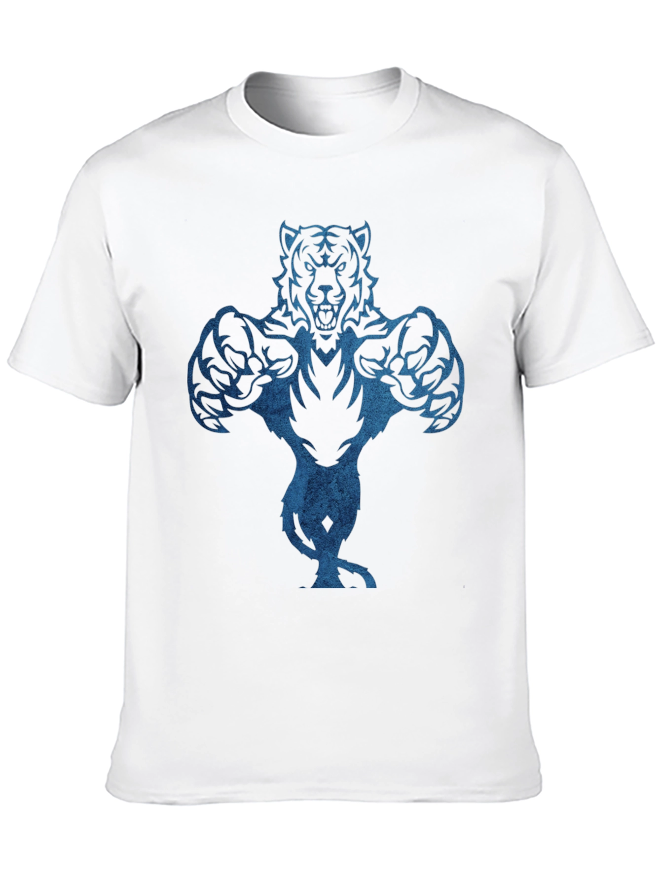 Tiger Graphic Black T-Shirt for Men