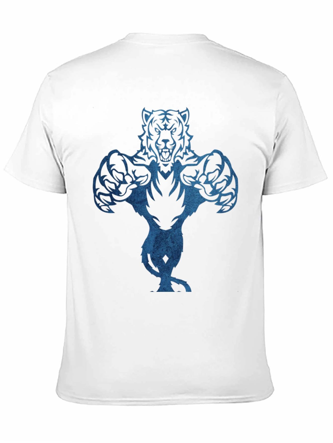 Tiger Graphic Black T-Shirt for Men
