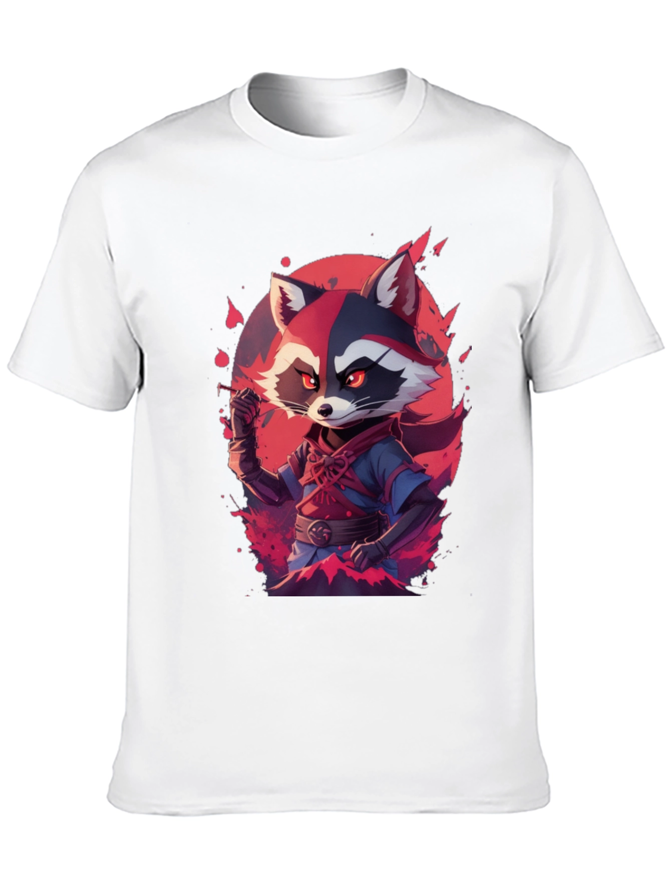 Raccoon Warrior Black Tee