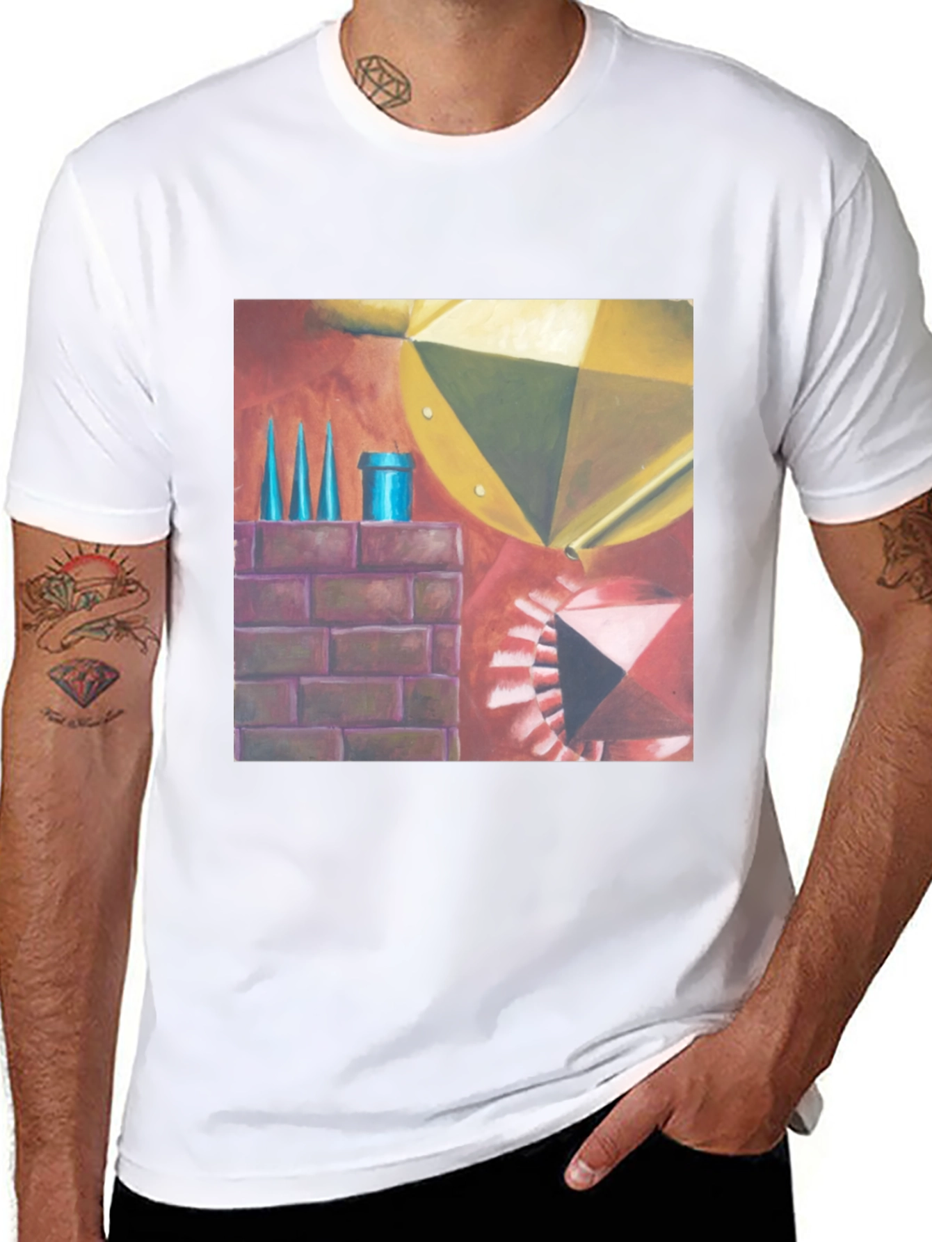 Geometric Art T-Shirt - Abstract Design Tee
