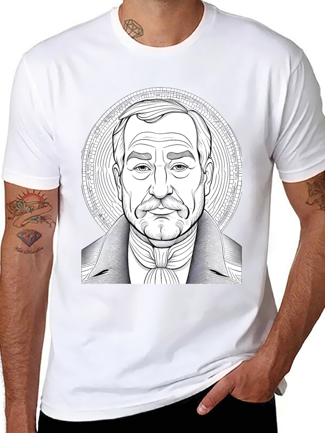 Distinguished Gentleman Graphic Tee - Black