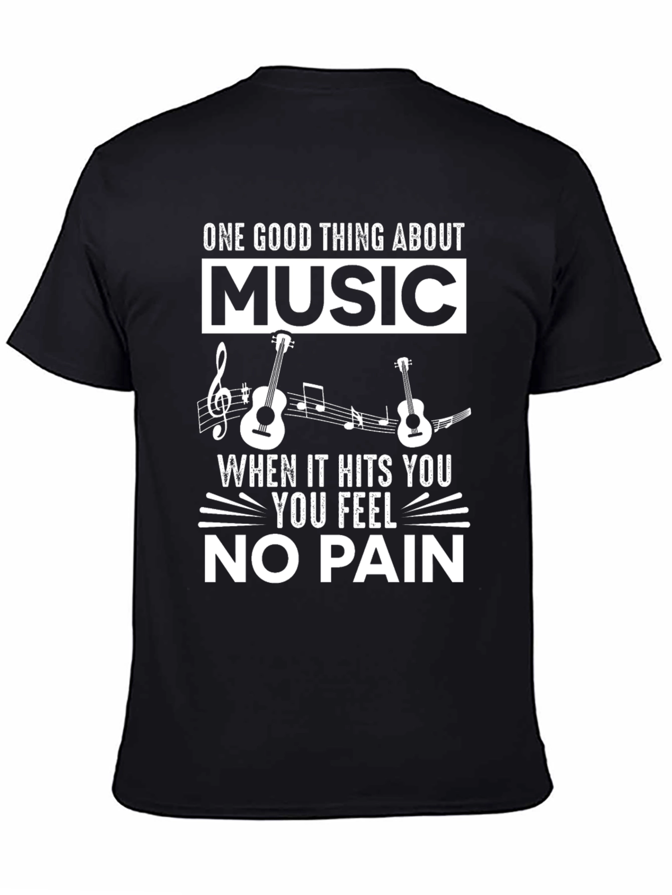 Music No Pain Graphic T-Shirt