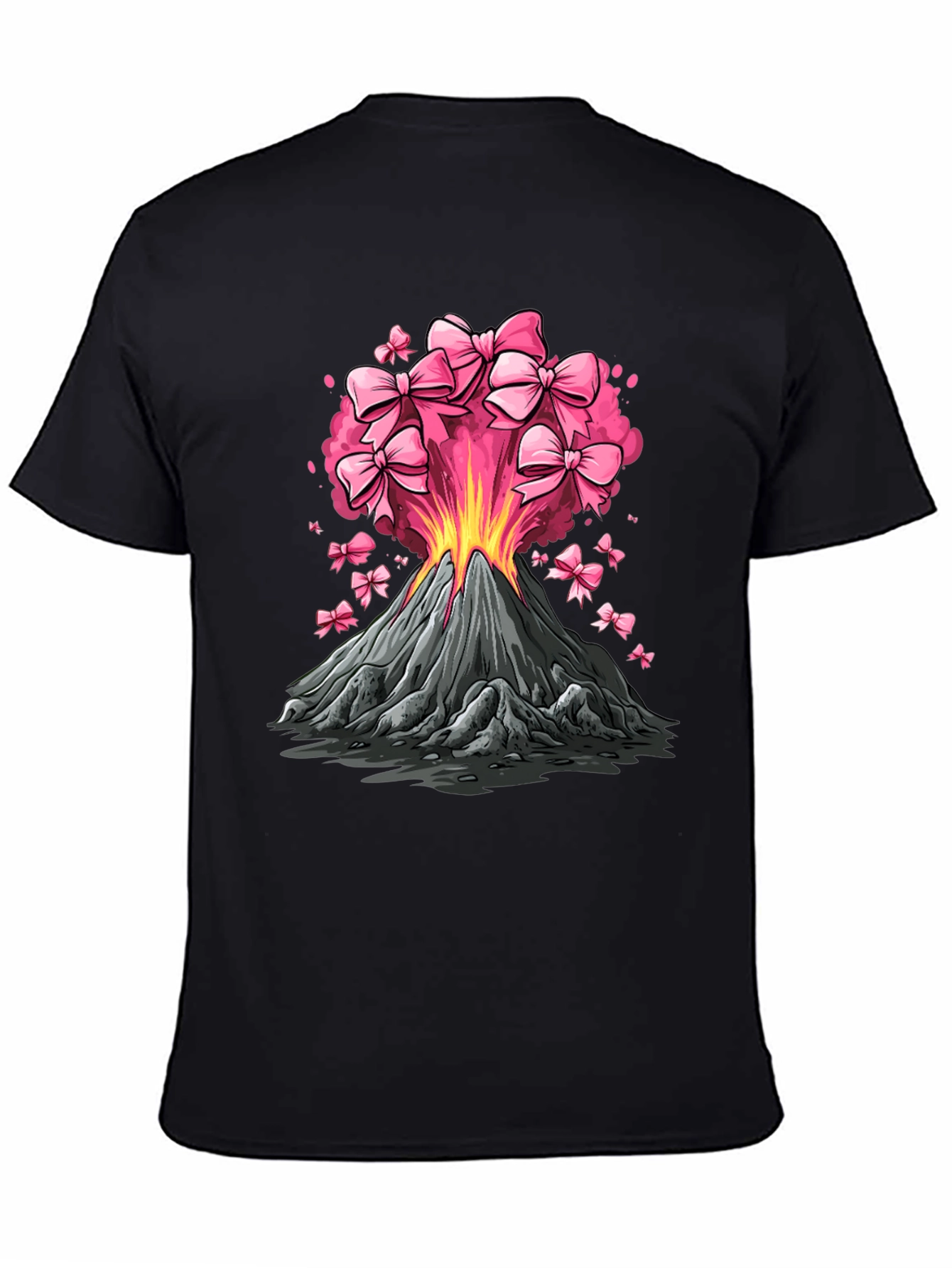 Volcano Pink Bow Eruption Graphic Tee