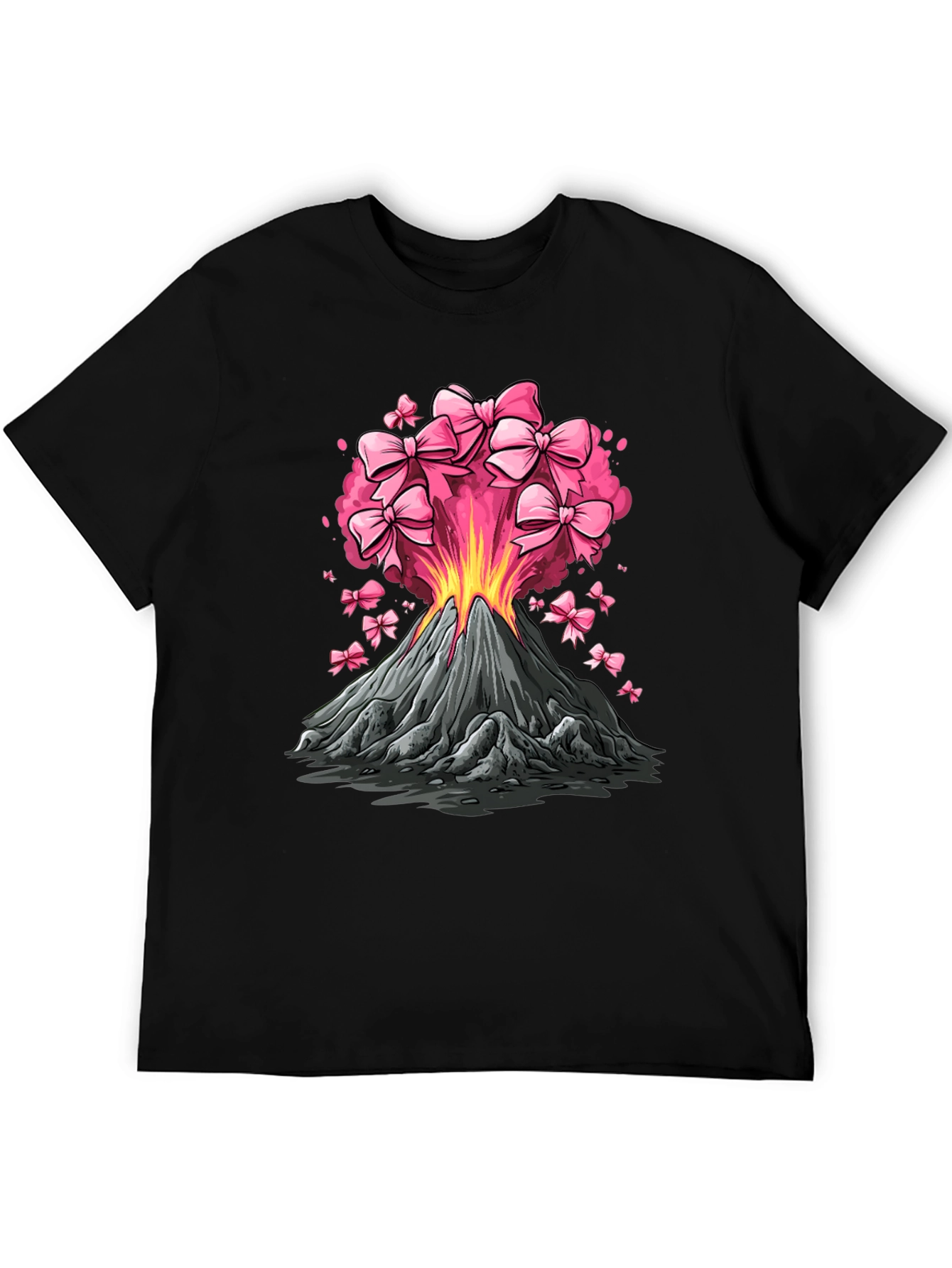 Volcano Pink Bow Eruption Graphic Tee