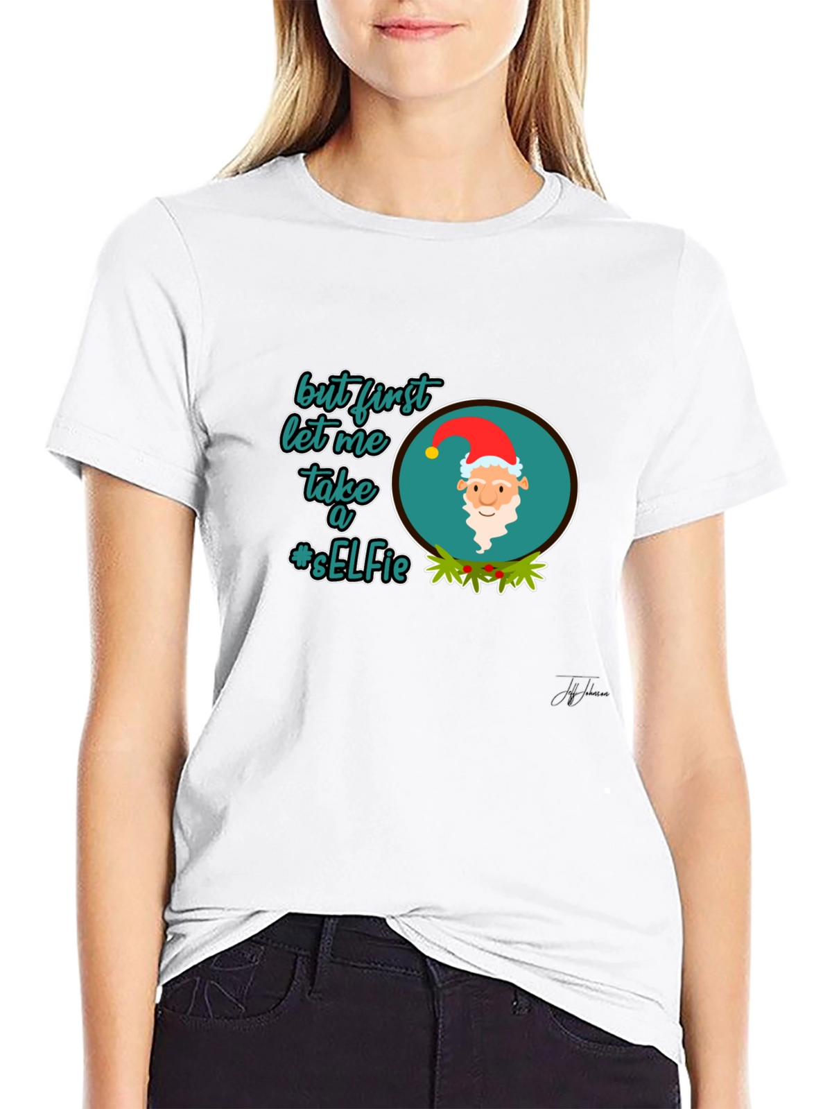 Festive Christmas Selfie T-Shirt