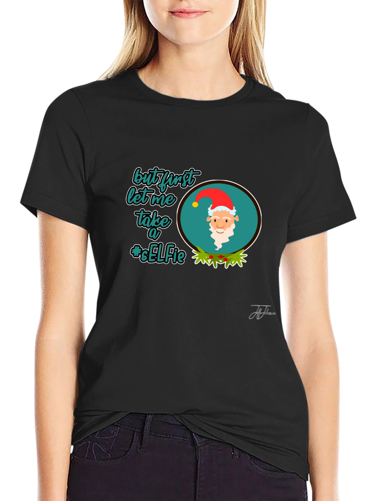 Festive Christmas Selfie T-Shirt