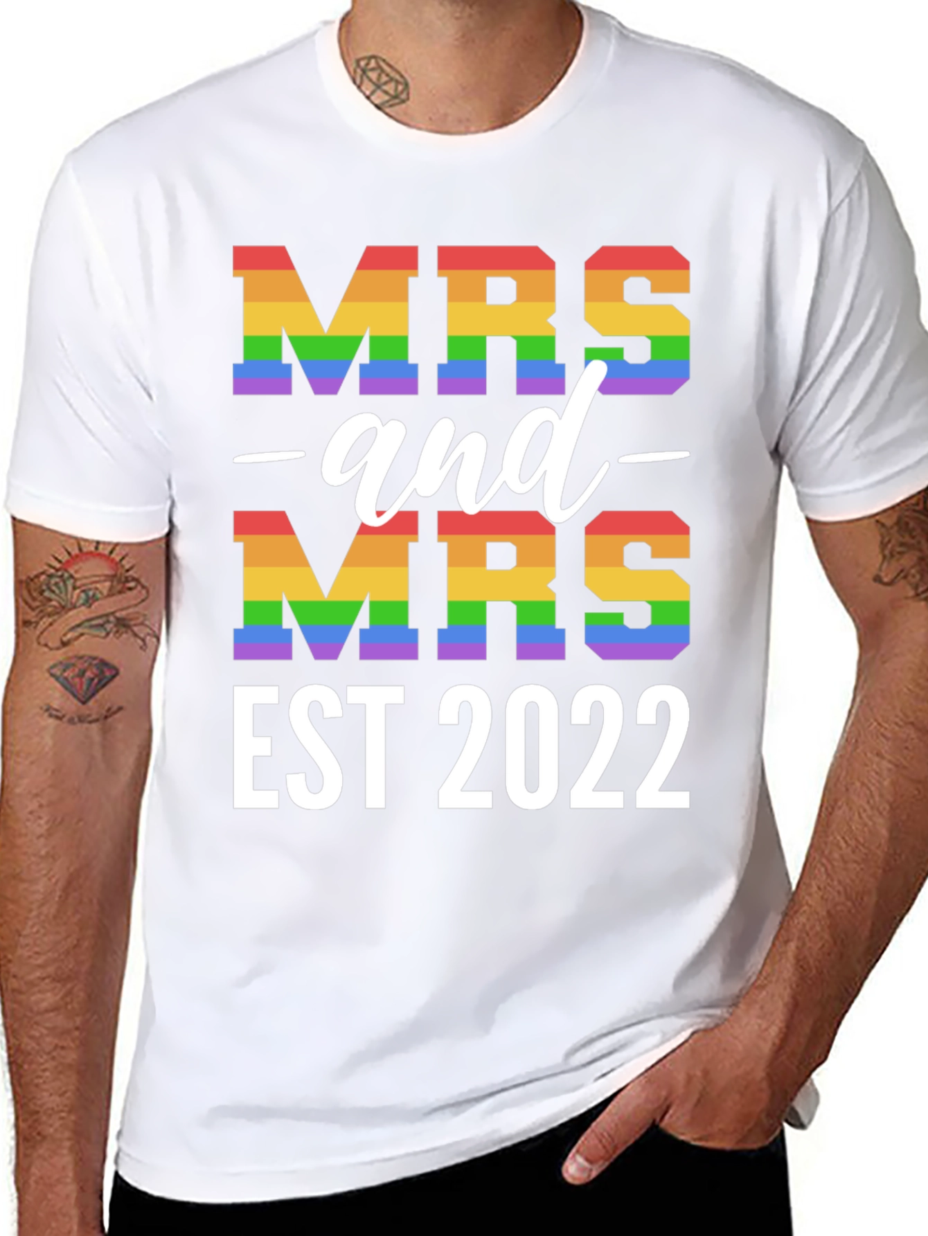 Mrs and Mrs EST 2022 Pride T-Shirt