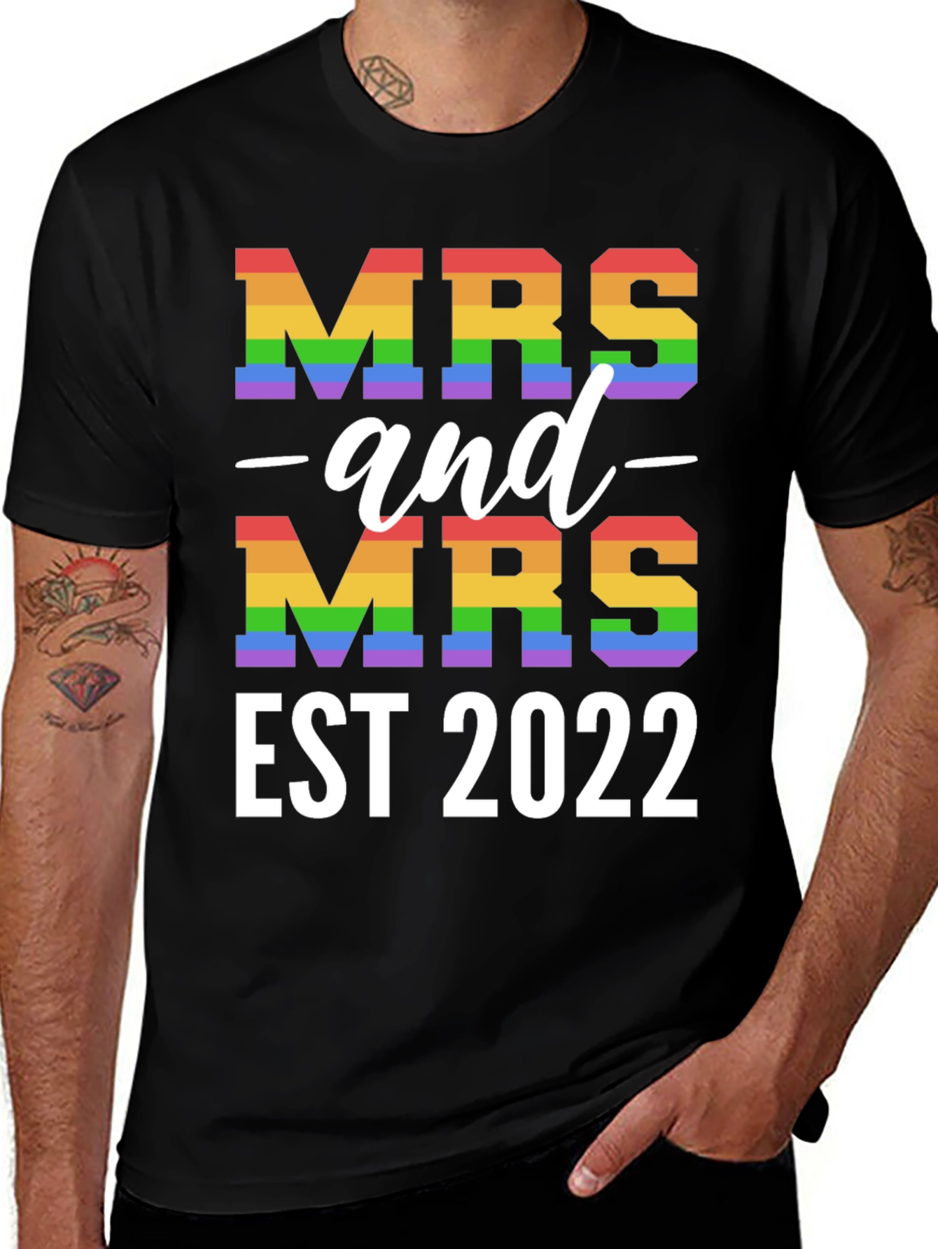 Mrs and Mrs EST 2022 Pride T-Shirt
