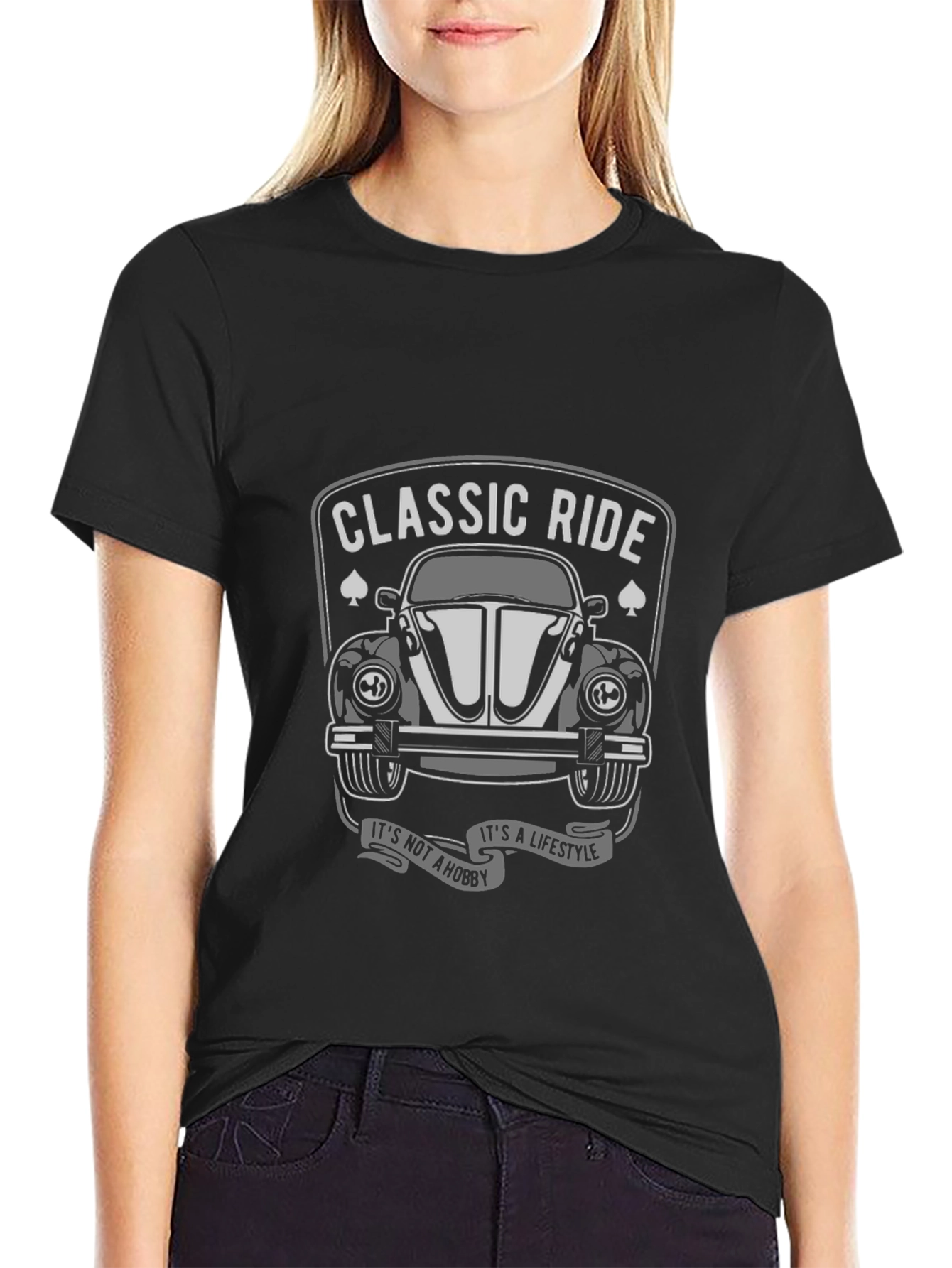 Classic Ride Beetle Car Graphic T-Shirt