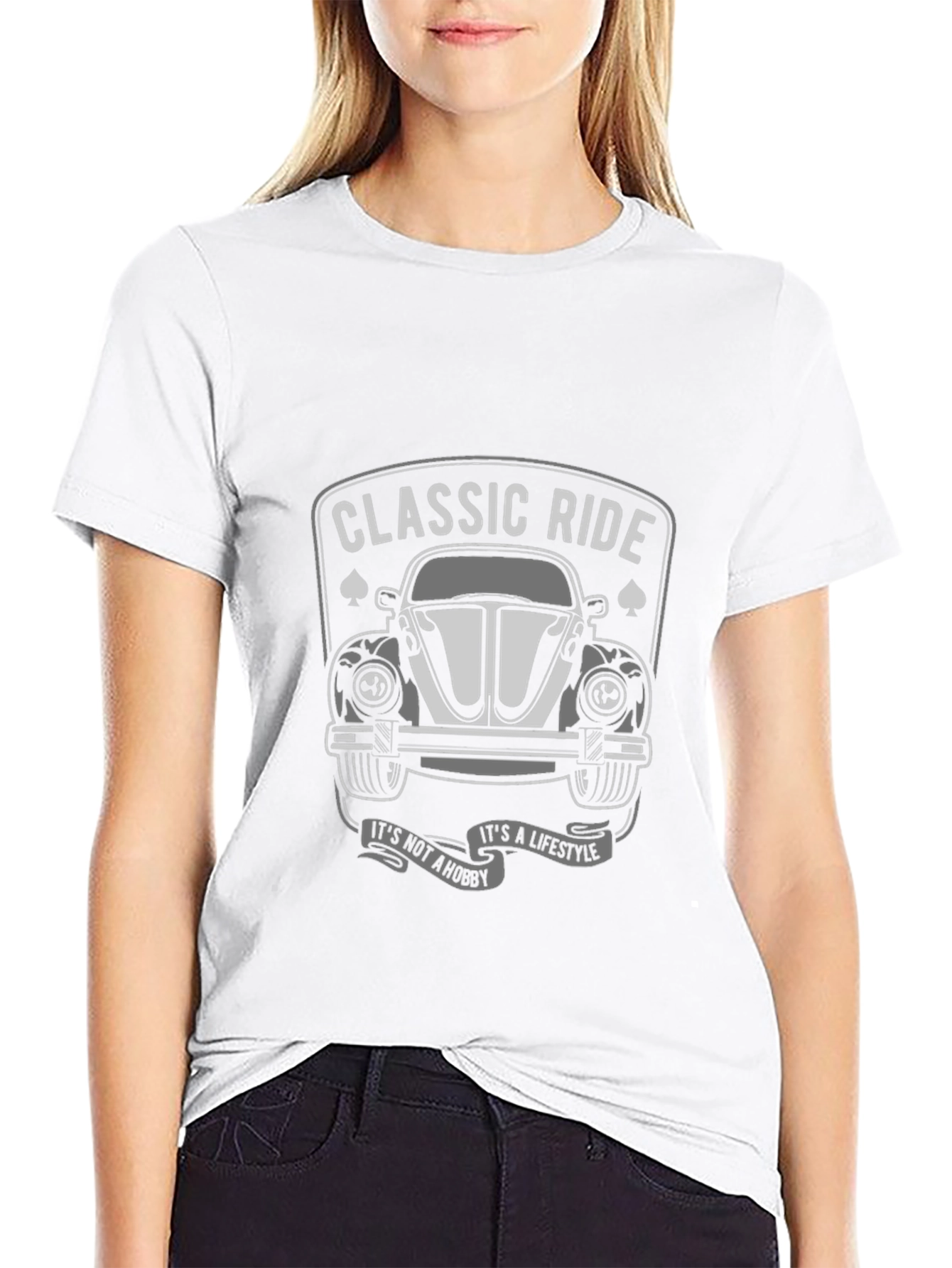 Classic Ride Beetle Car Graphic T-Shirt