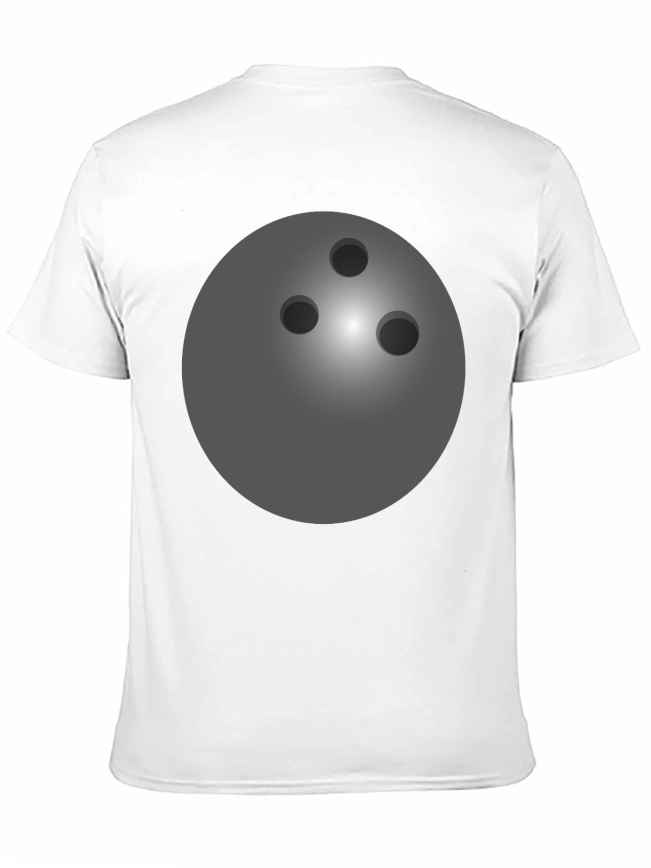Bowling Ball Graphic Tee - Black Cotton T-Shirt