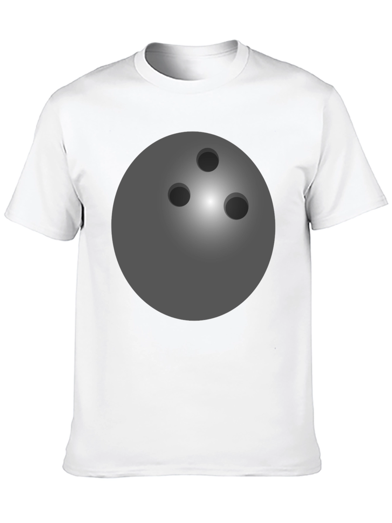 Bowling Ball Graphic Tee - Black Cotton T-Shirt