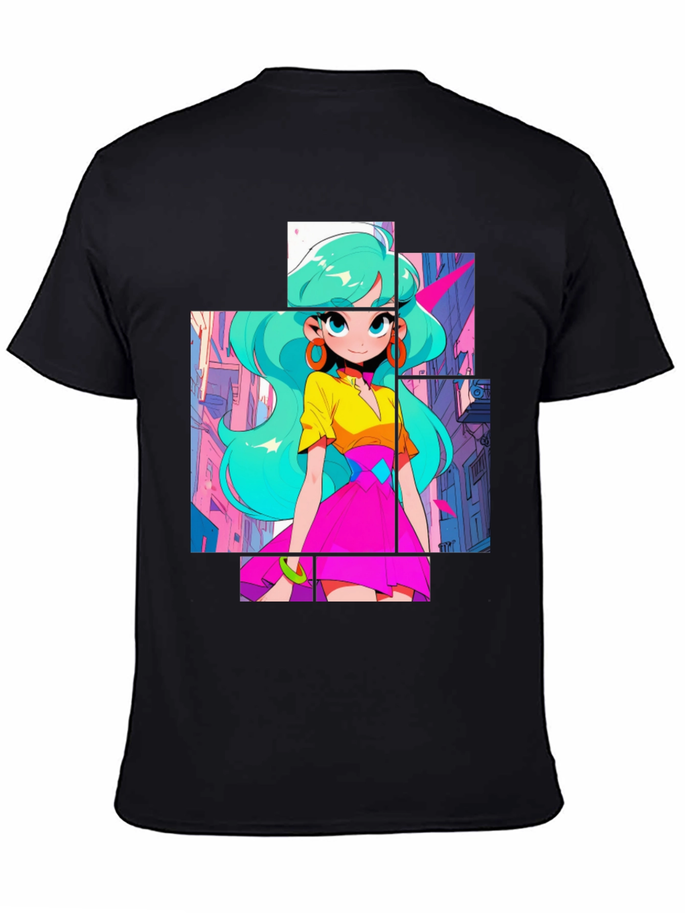 Anime Girl Graphic Tee - Cool Street Style