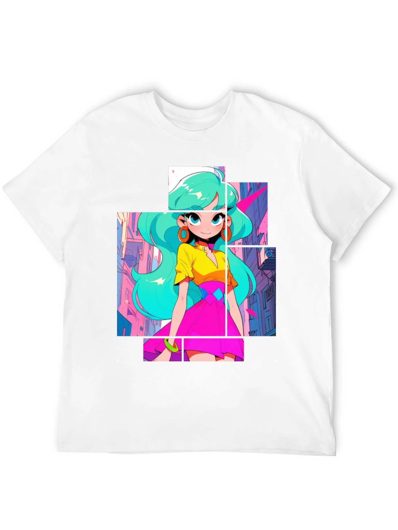 Anime Girl Graphic Tee - Cool Street Style