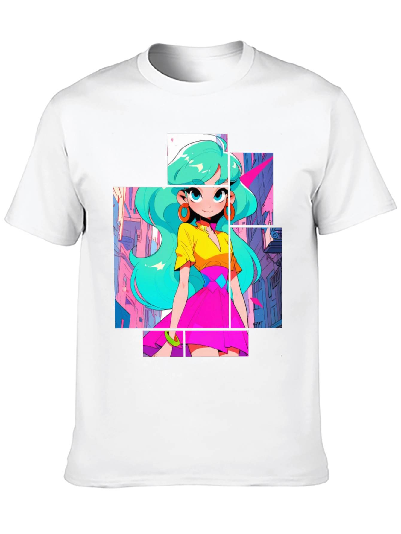 Anime Girl Graphic Tee - Cool Street Style
