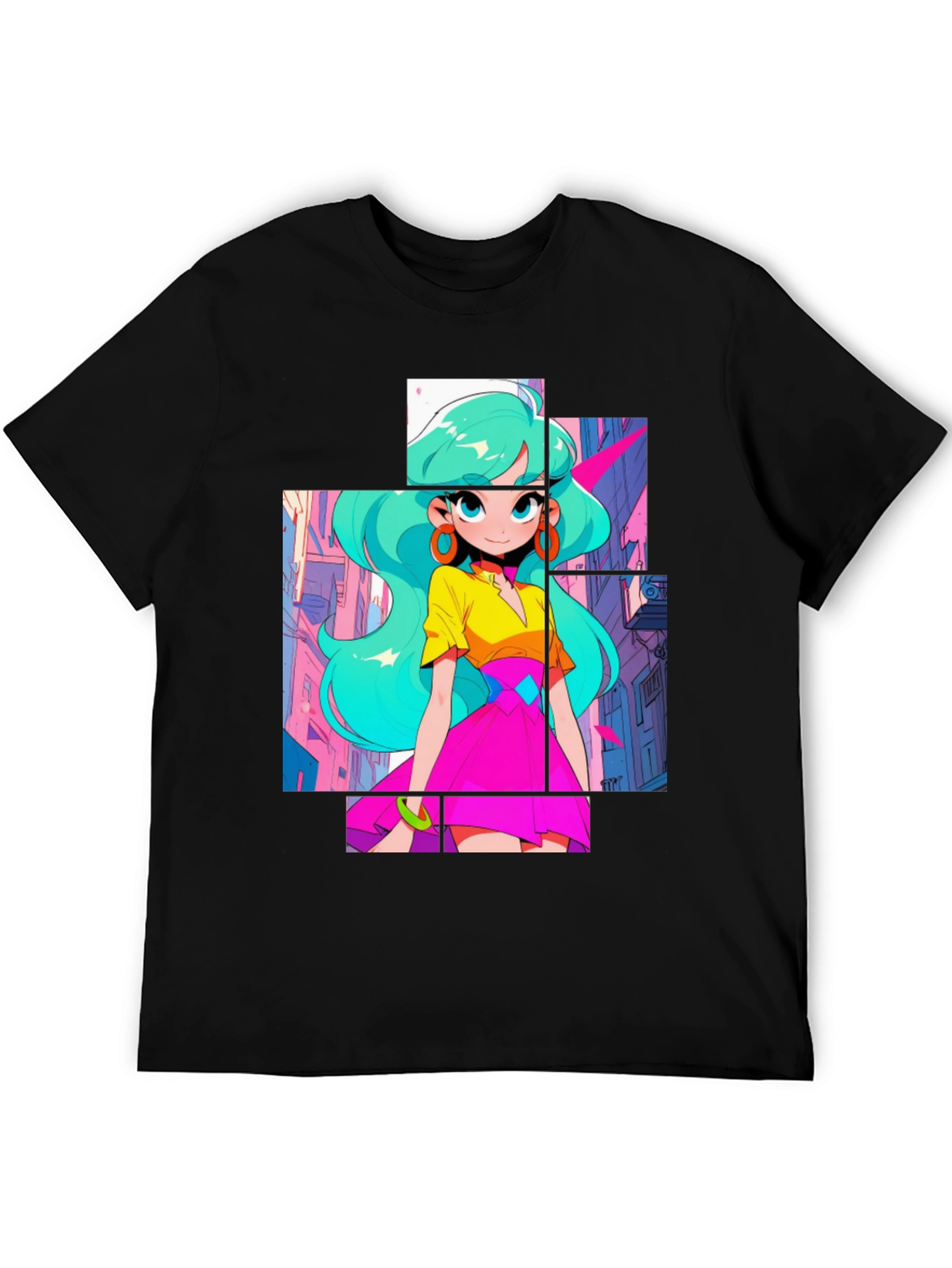 Anime Girl Graphic Tee - Cool Street Style