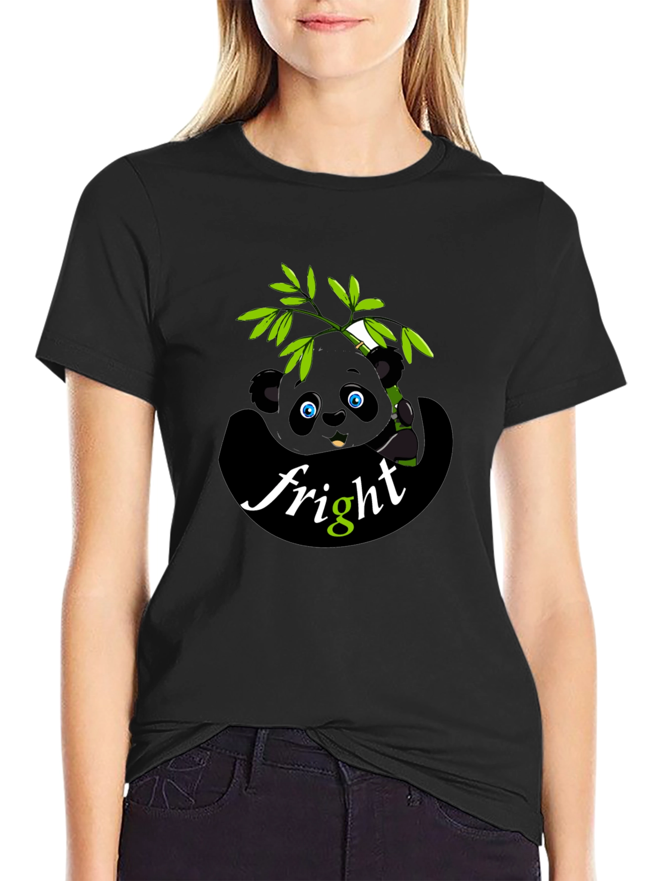 Panda Fright Graphic T-Shirt