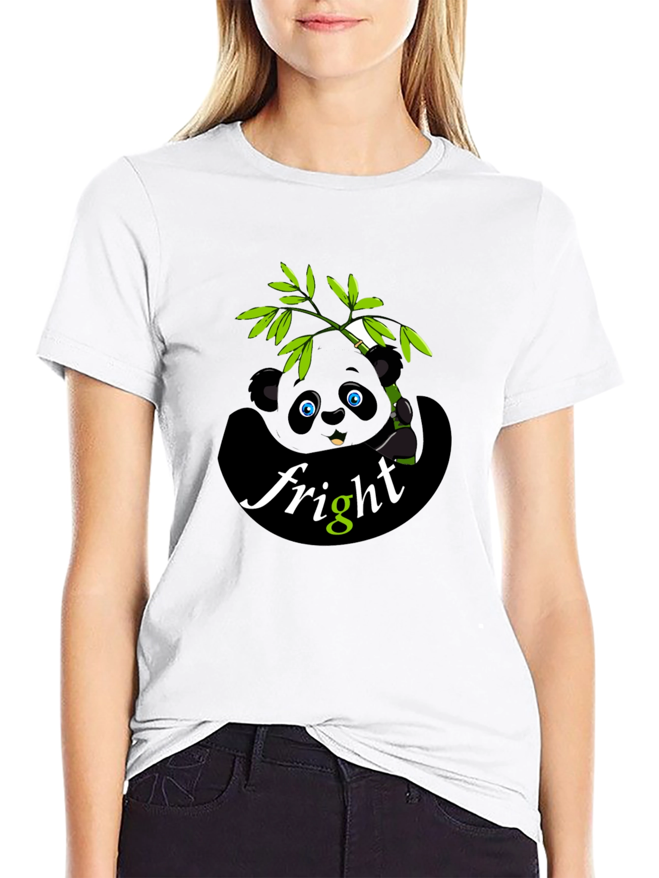 Panda Fright Graphic T-Shirt