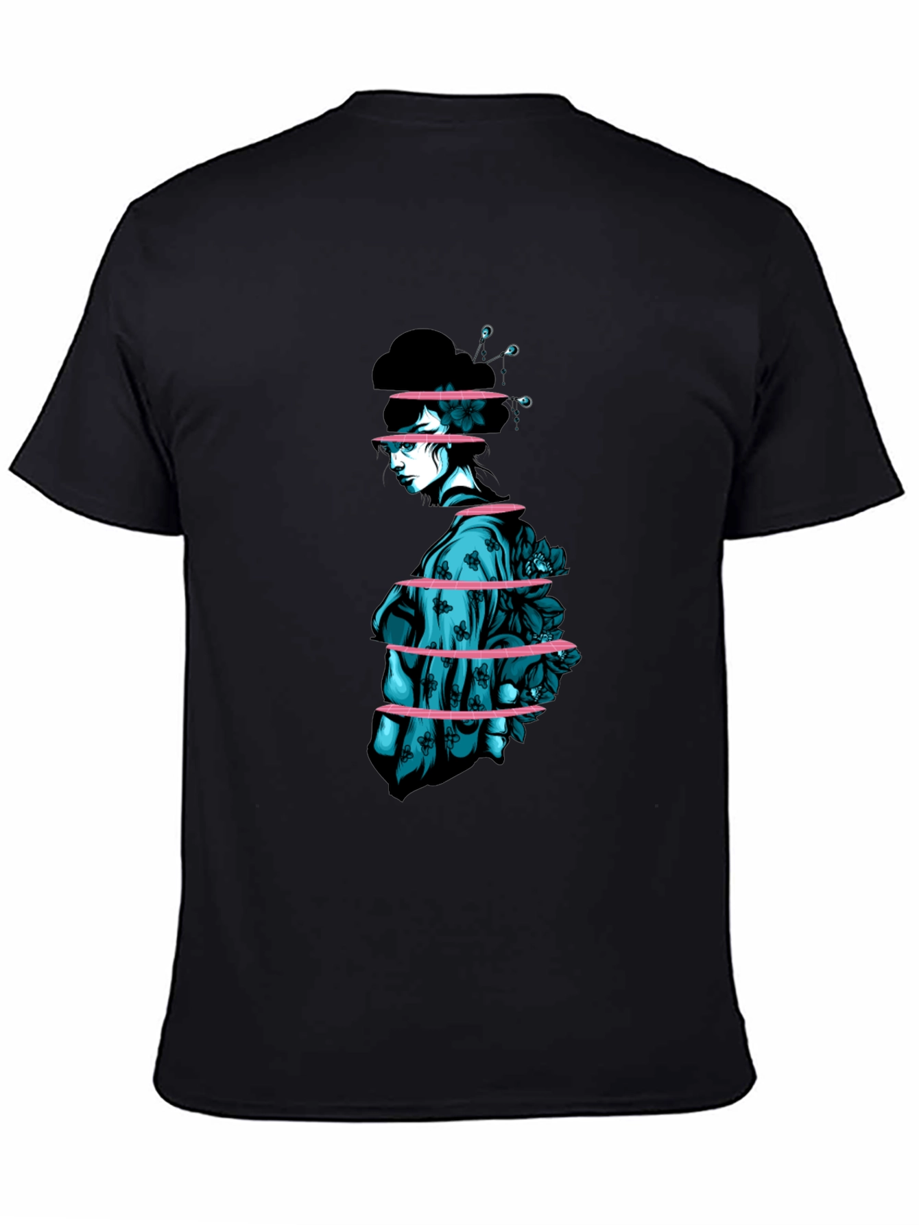 Sliced Geisha Graphic Tee - Unique Streetwear