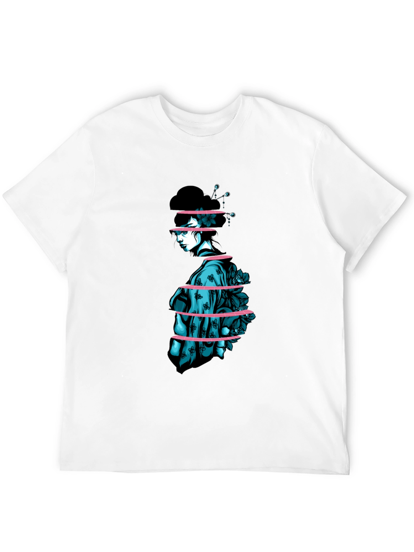 Sliced Geisha Graphic Tee - Unique Streetwear