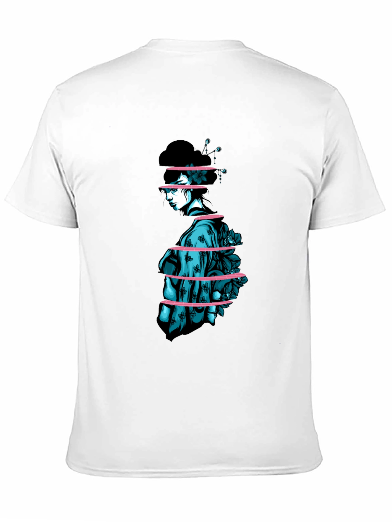 Sliced Geisha Graphic Tee - Unique Streetwear
