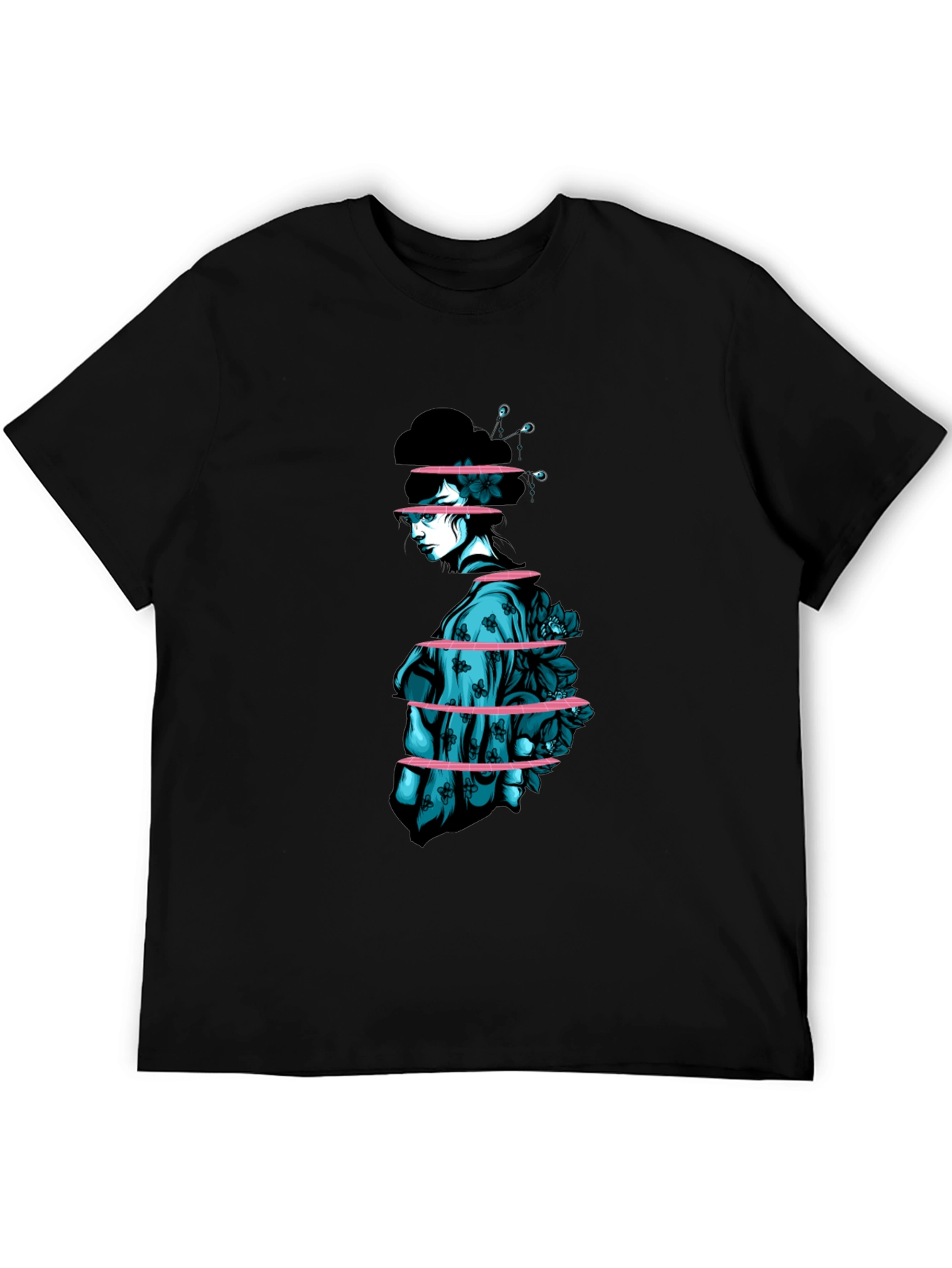 Sliced Geisha Graphic Tee - Unique Streetwear