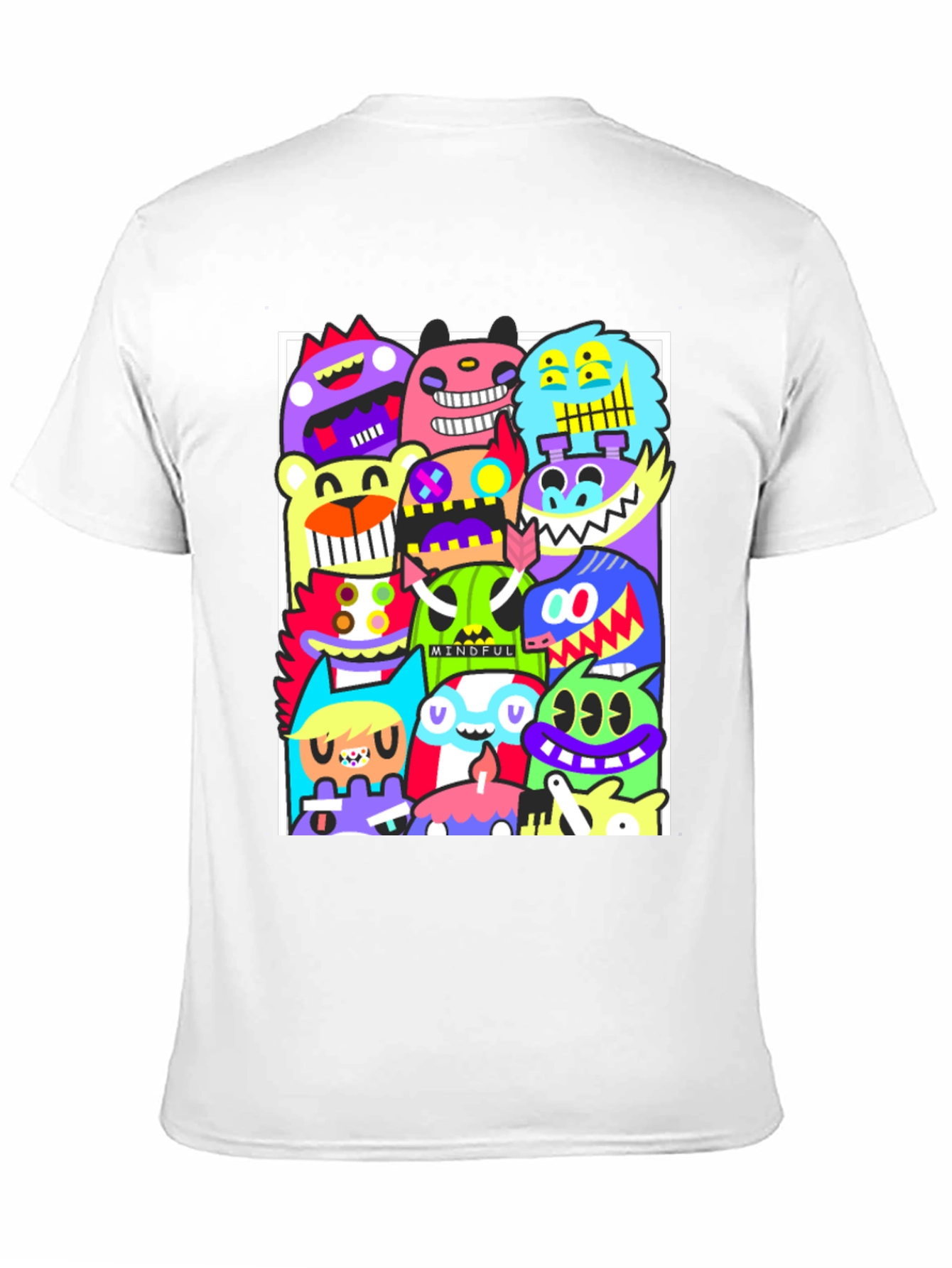 Funky Monster Graphic T-Shirt - Black