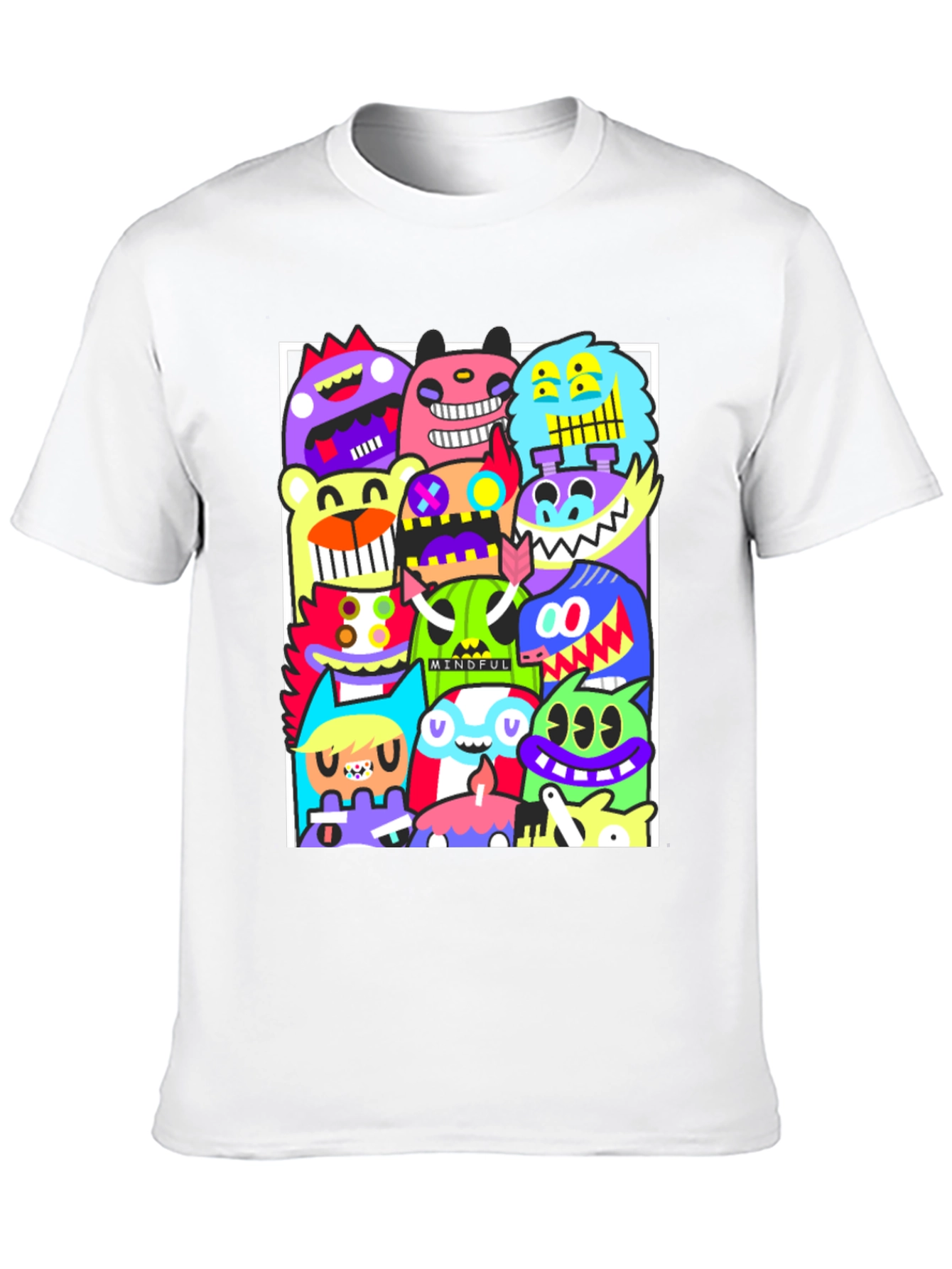 Funky Monster Graphic T-Shirt - Black