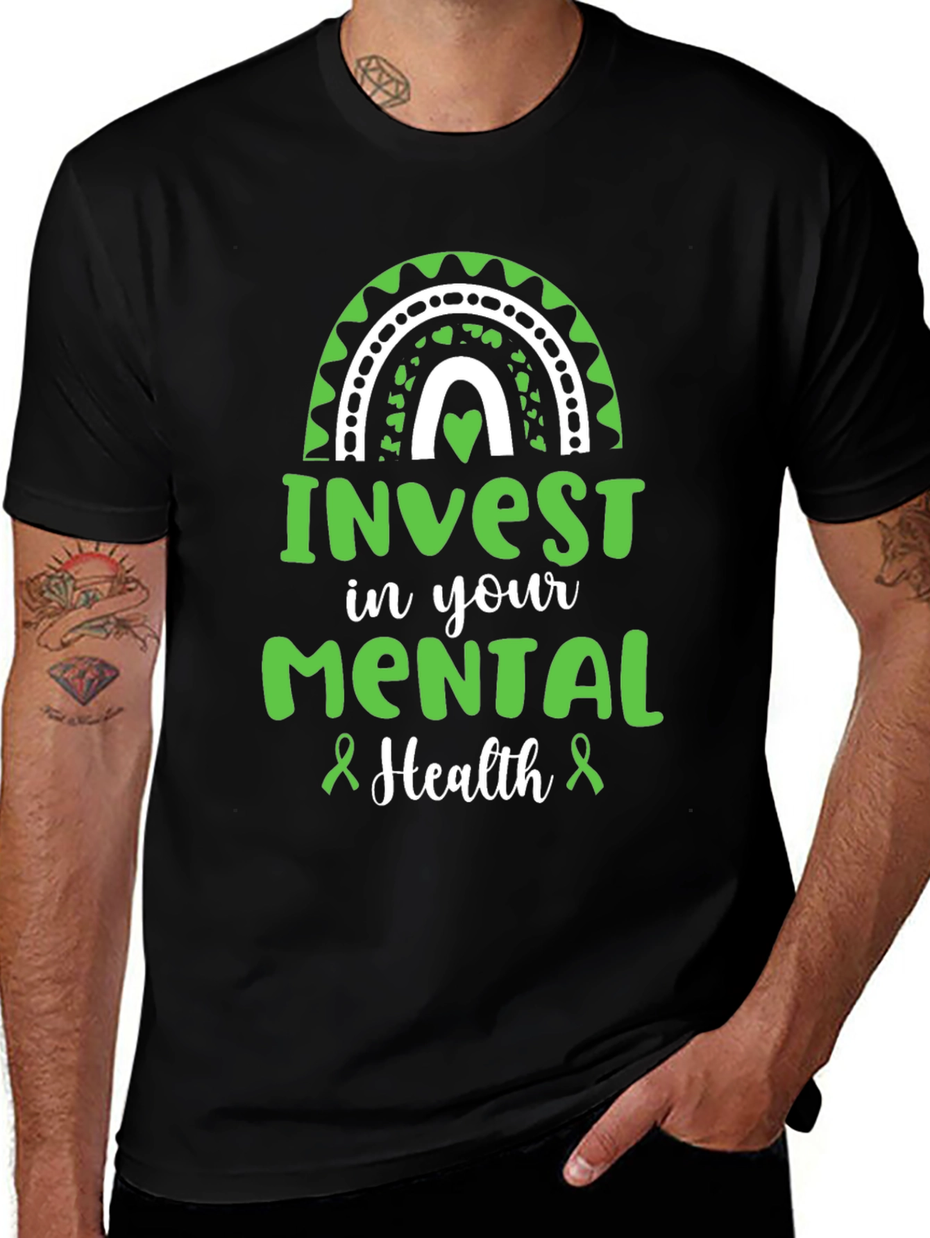 Mental Health Awareness Black T-Shirt