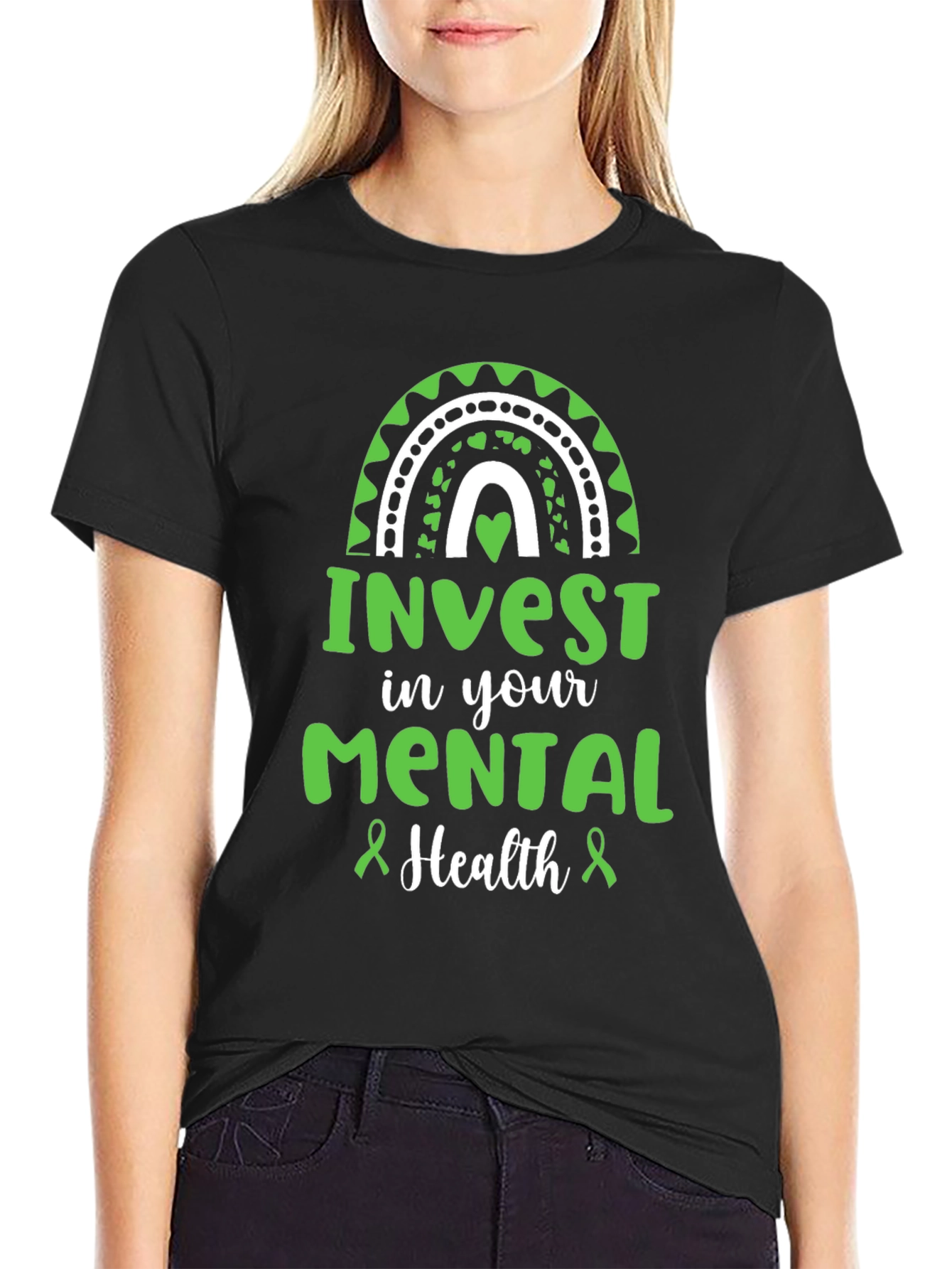 Mental Health Awareness Black T-Shirt