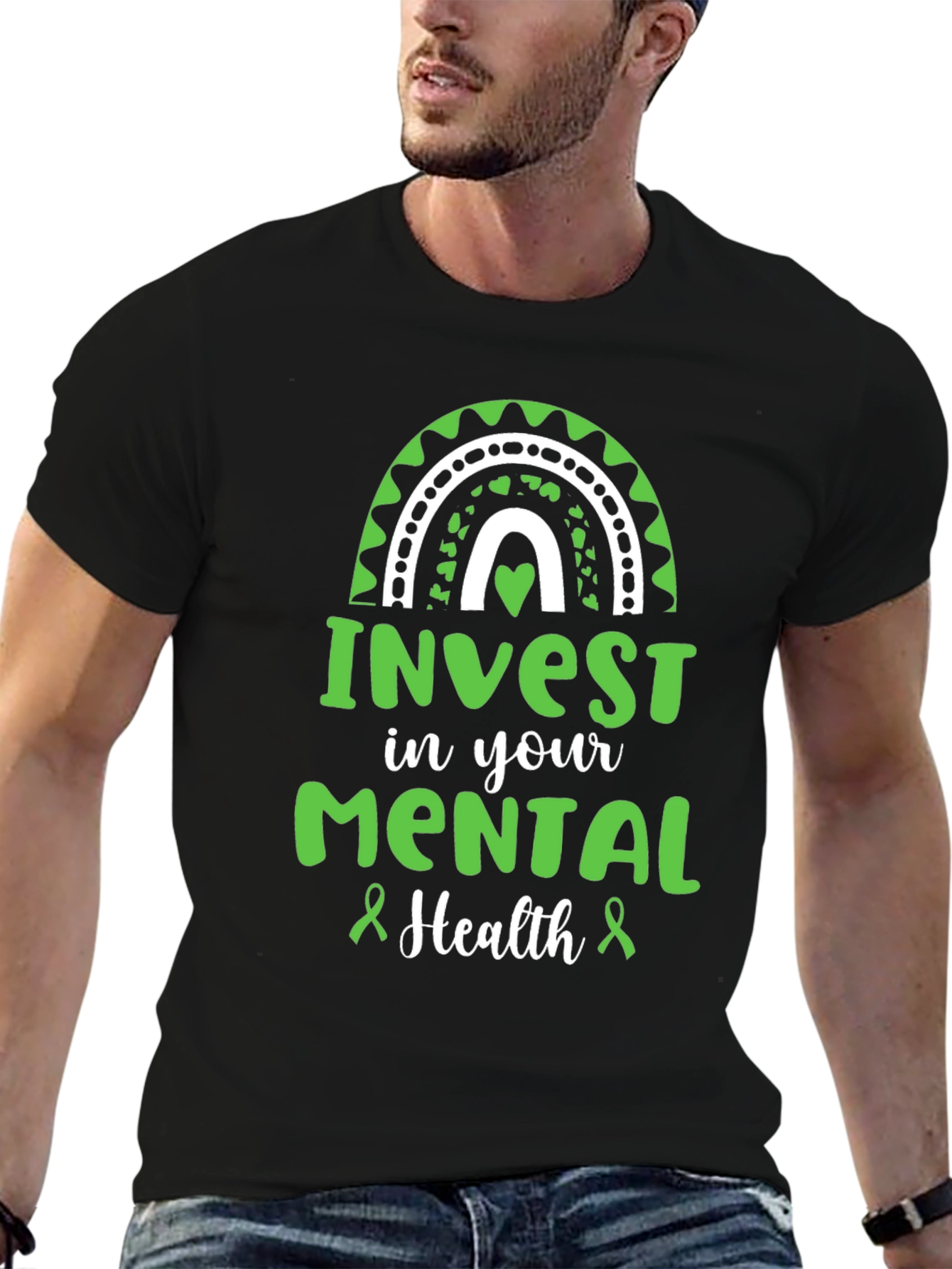 Mental Health Awareness Black T-Shirt