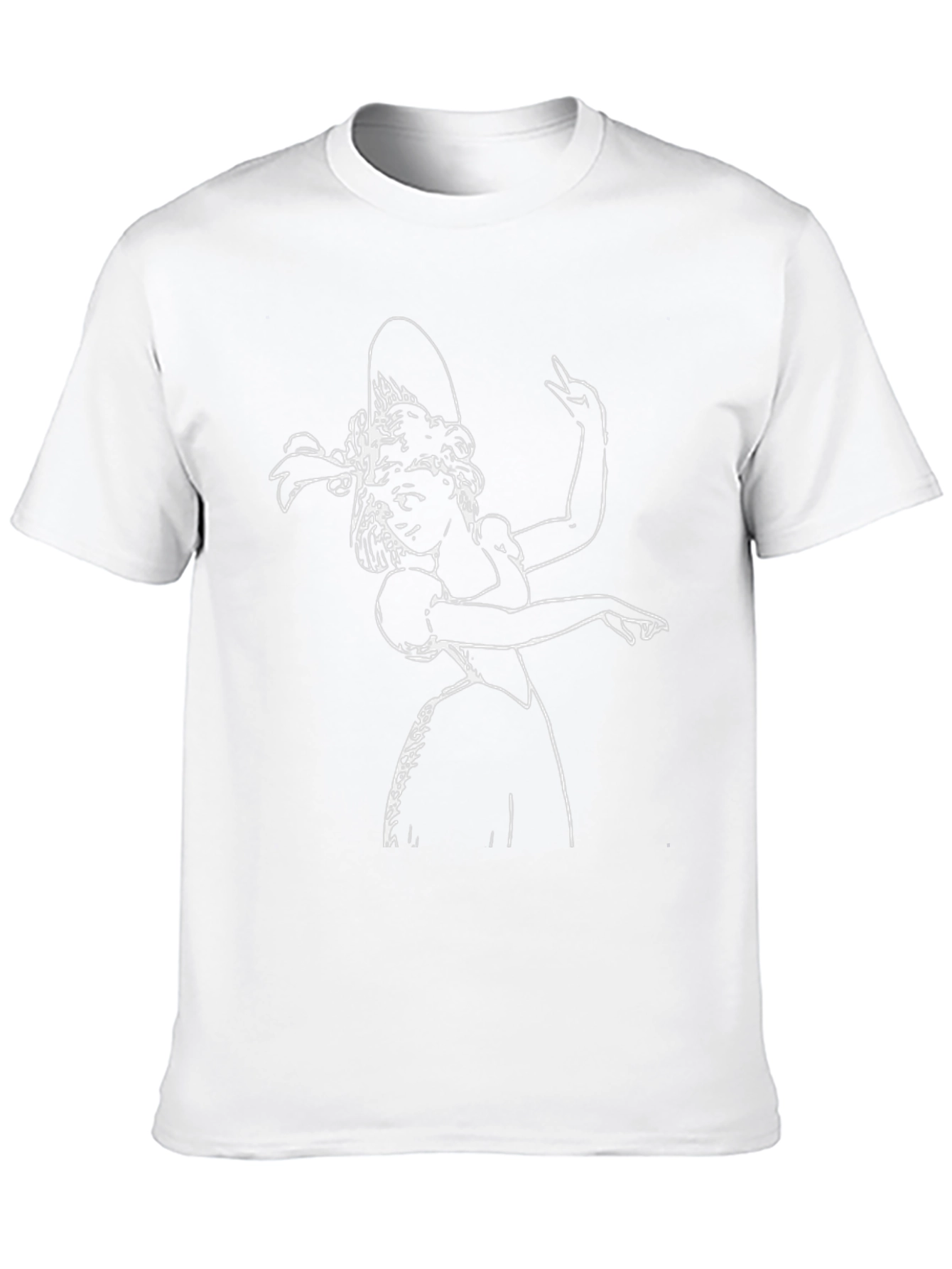 Elegant Woman Graphic Tee - Black