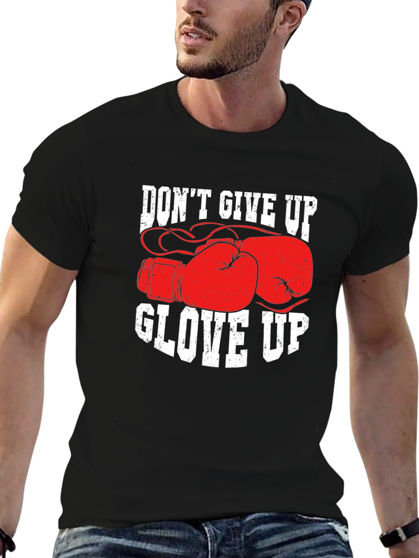 Dont Give Up Glove Up Boxing T-Shirt